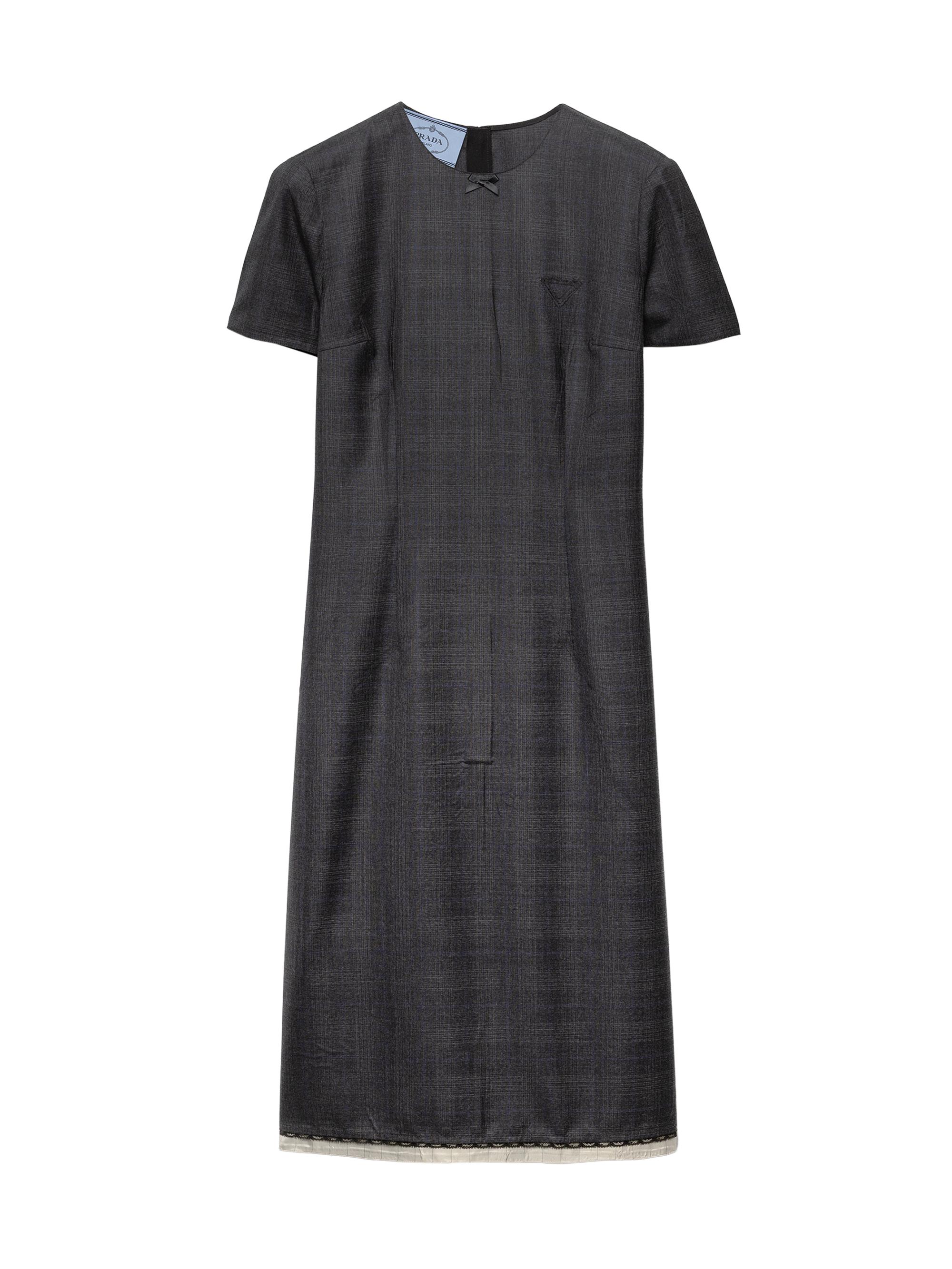 Checked Wool Dress