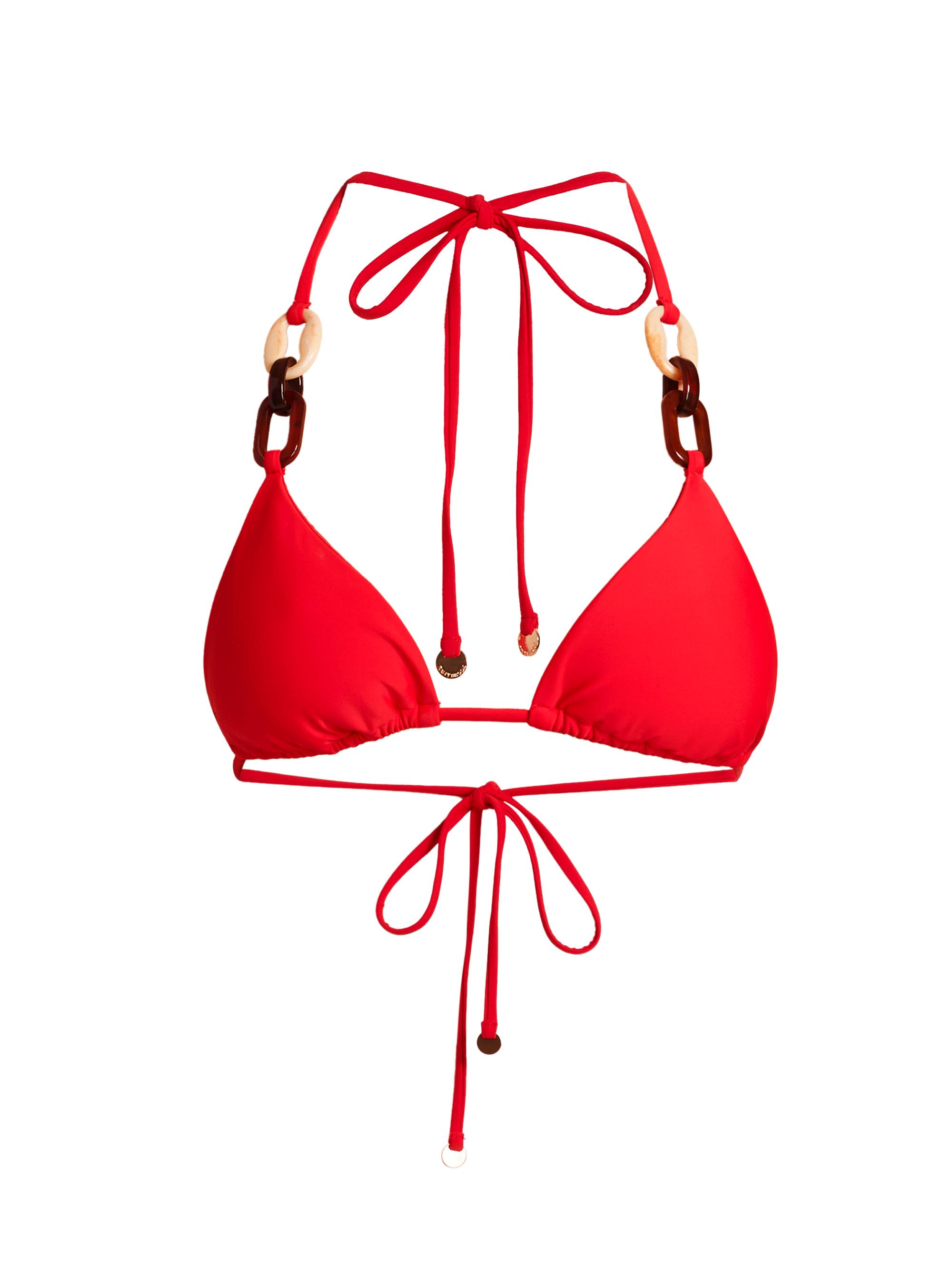 Ramy Brook Women's Nancy Halterneck Bikini Top - Flame
