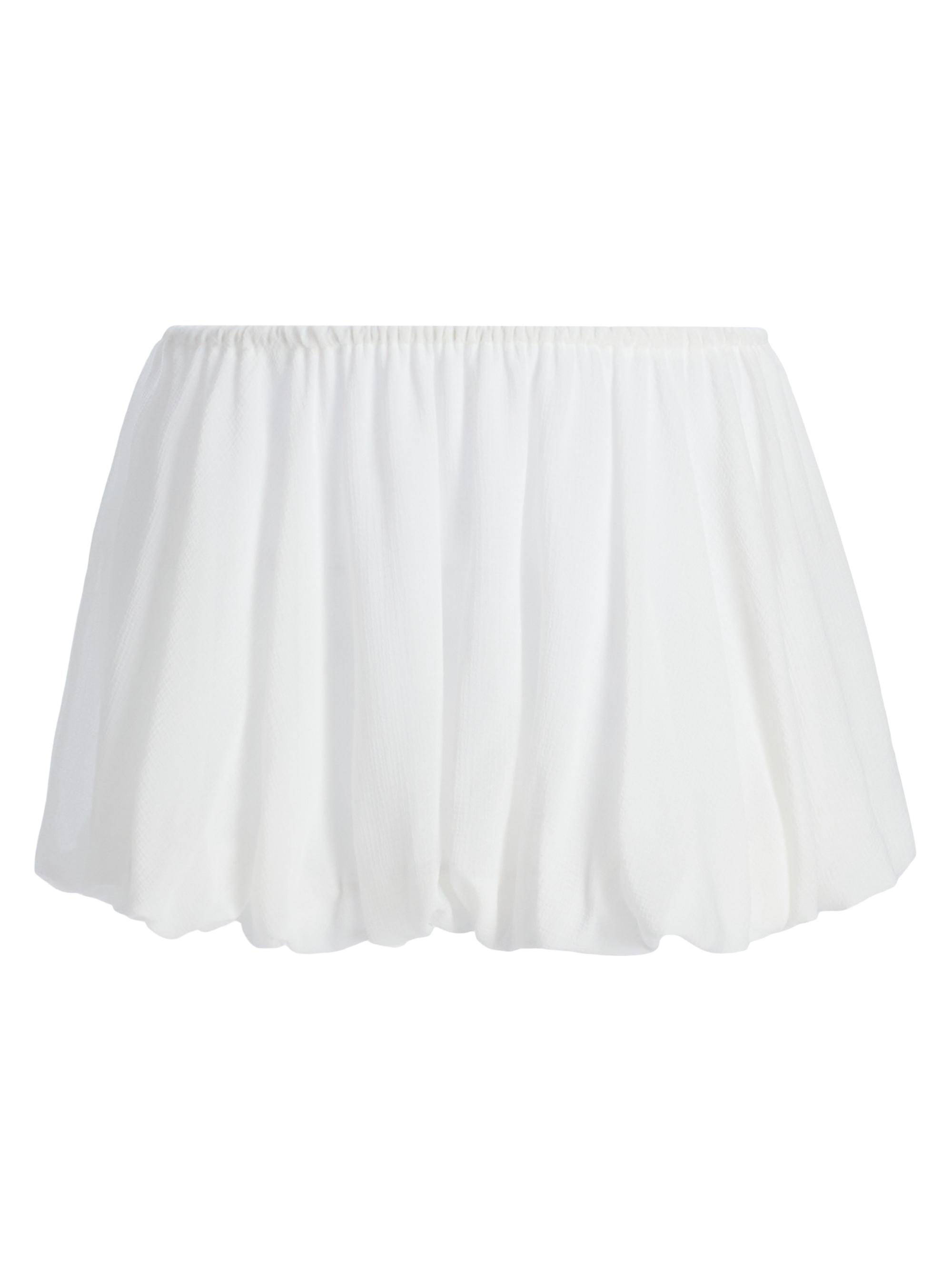 Ramy Brook Women's Maddy Pleated Miniskirt - White