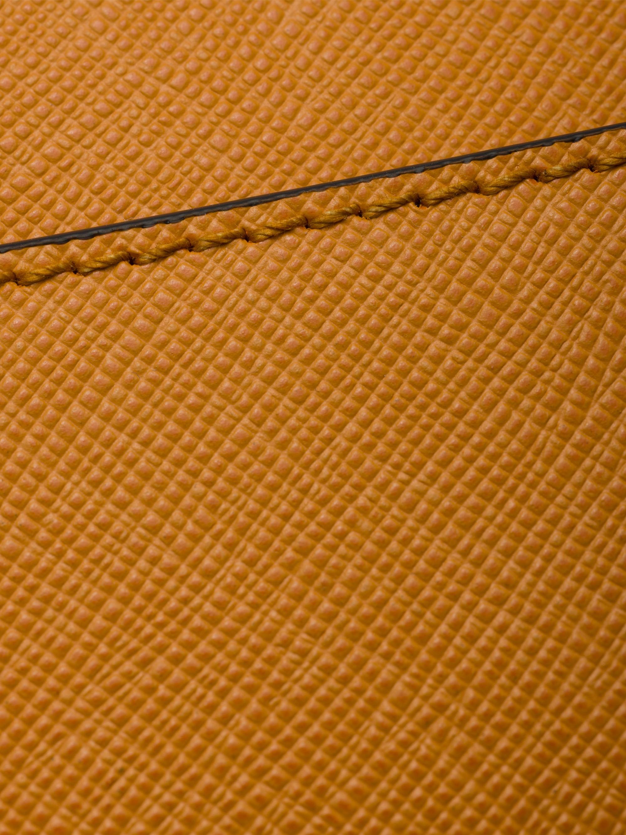 Prada Men's Saffiano Leather Pouch - Orange | Thumbnail 6