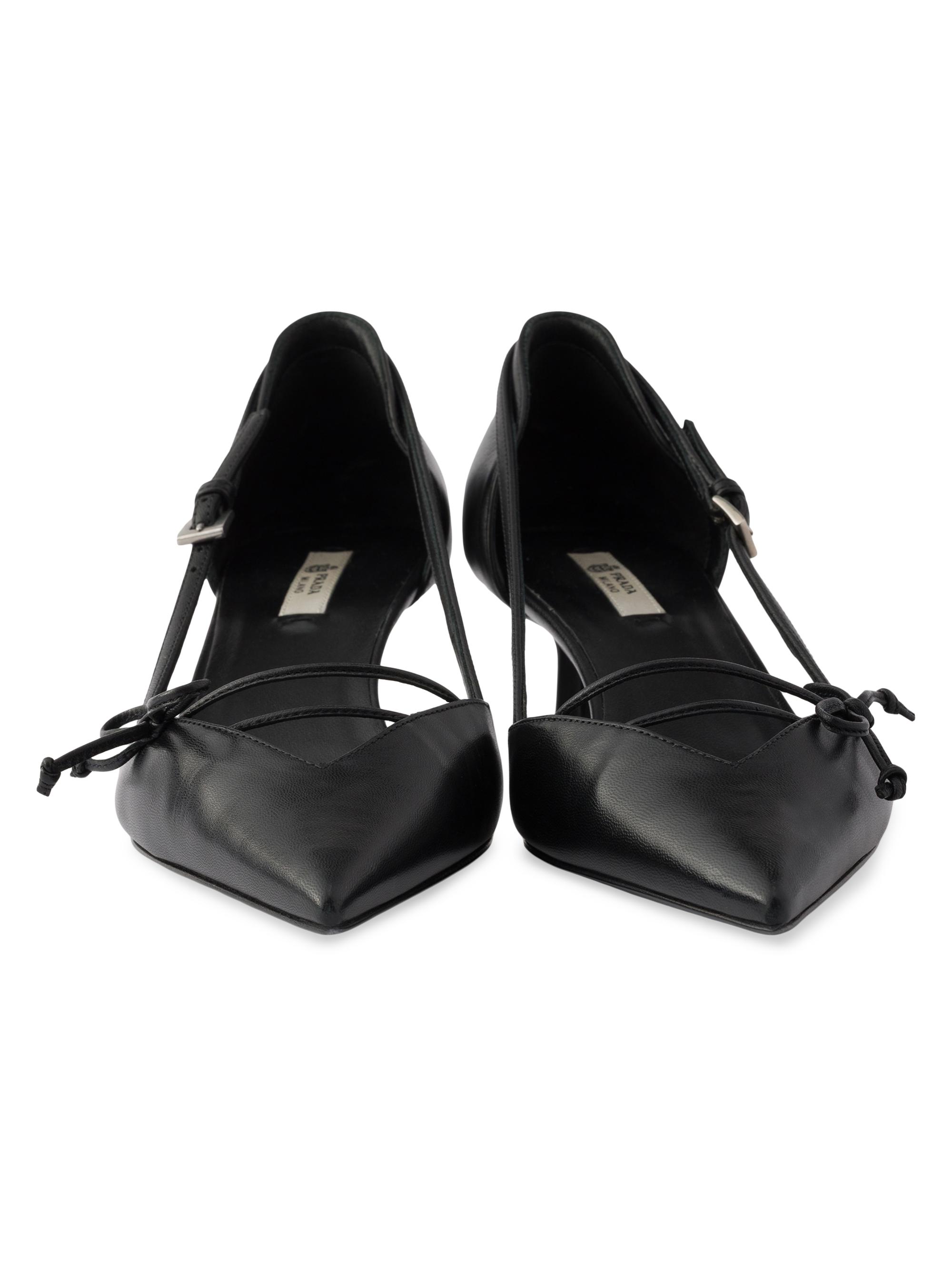Prada Open-Side Leather Pumps | Saks Fifth Avenue