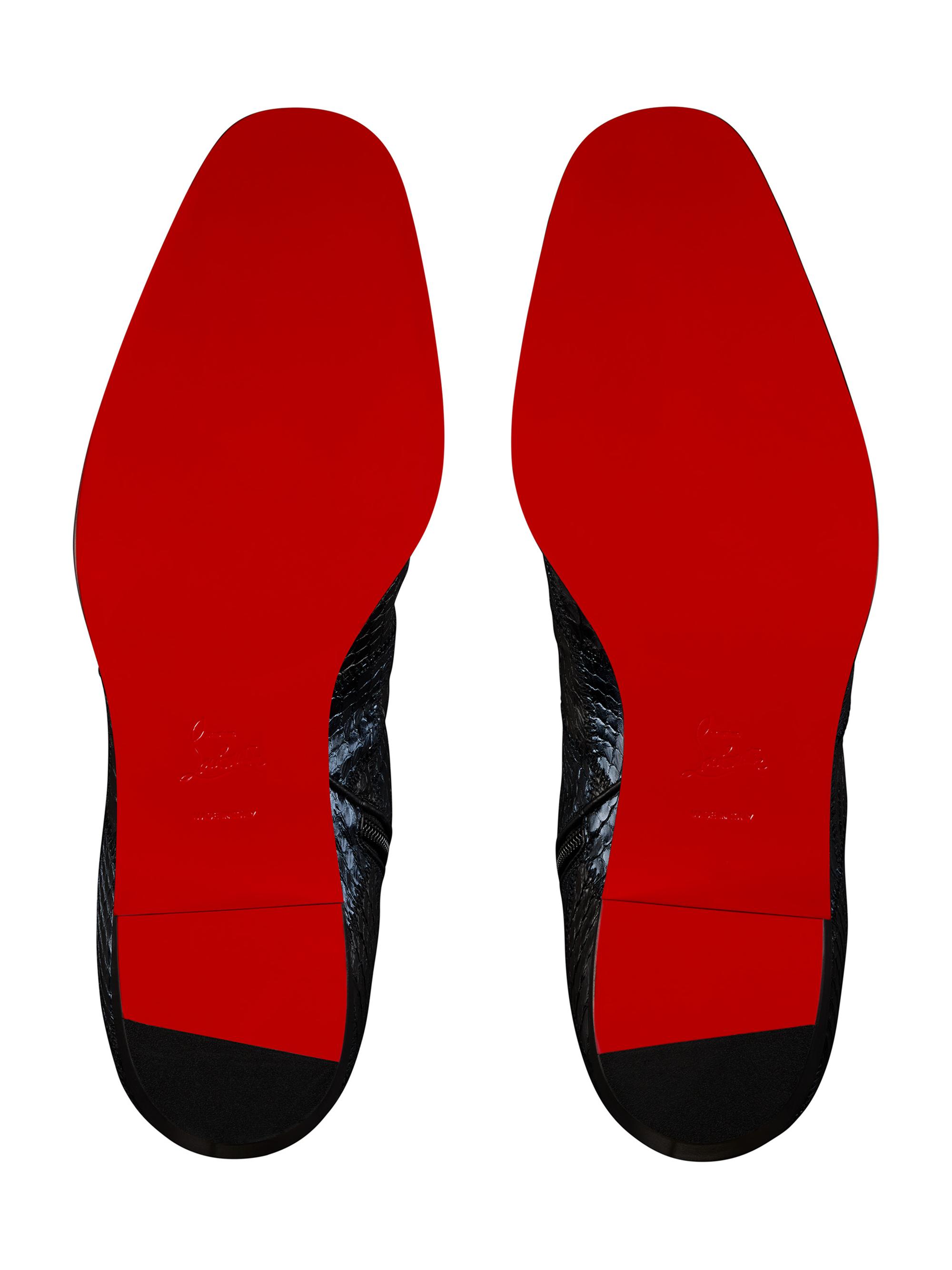 Christian Louboutin Ziggissimo Forever Leather Zipped Booties