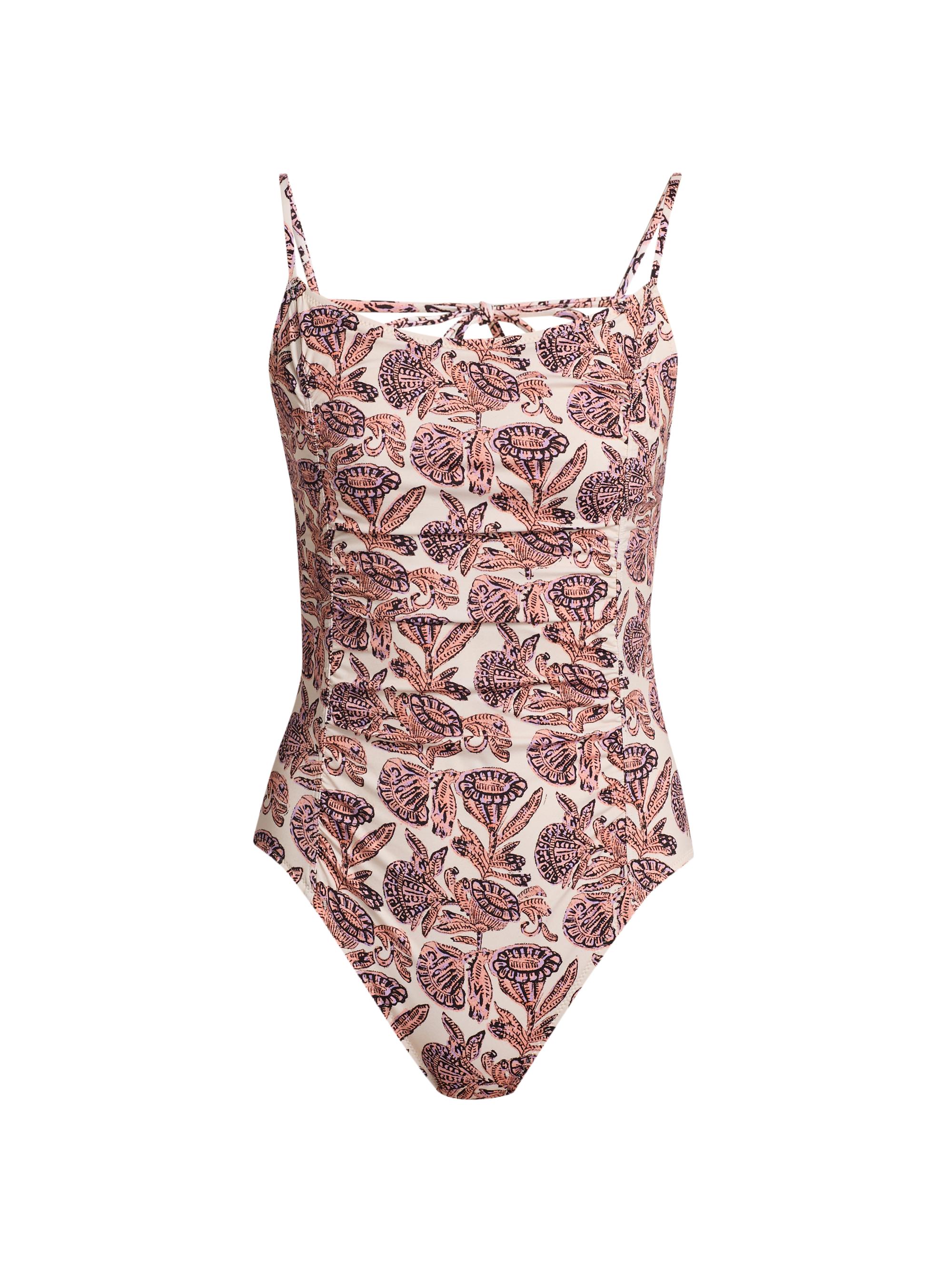 Ulla Johnson Women's Annine Printed One-Piece Swimsuit - Limestone