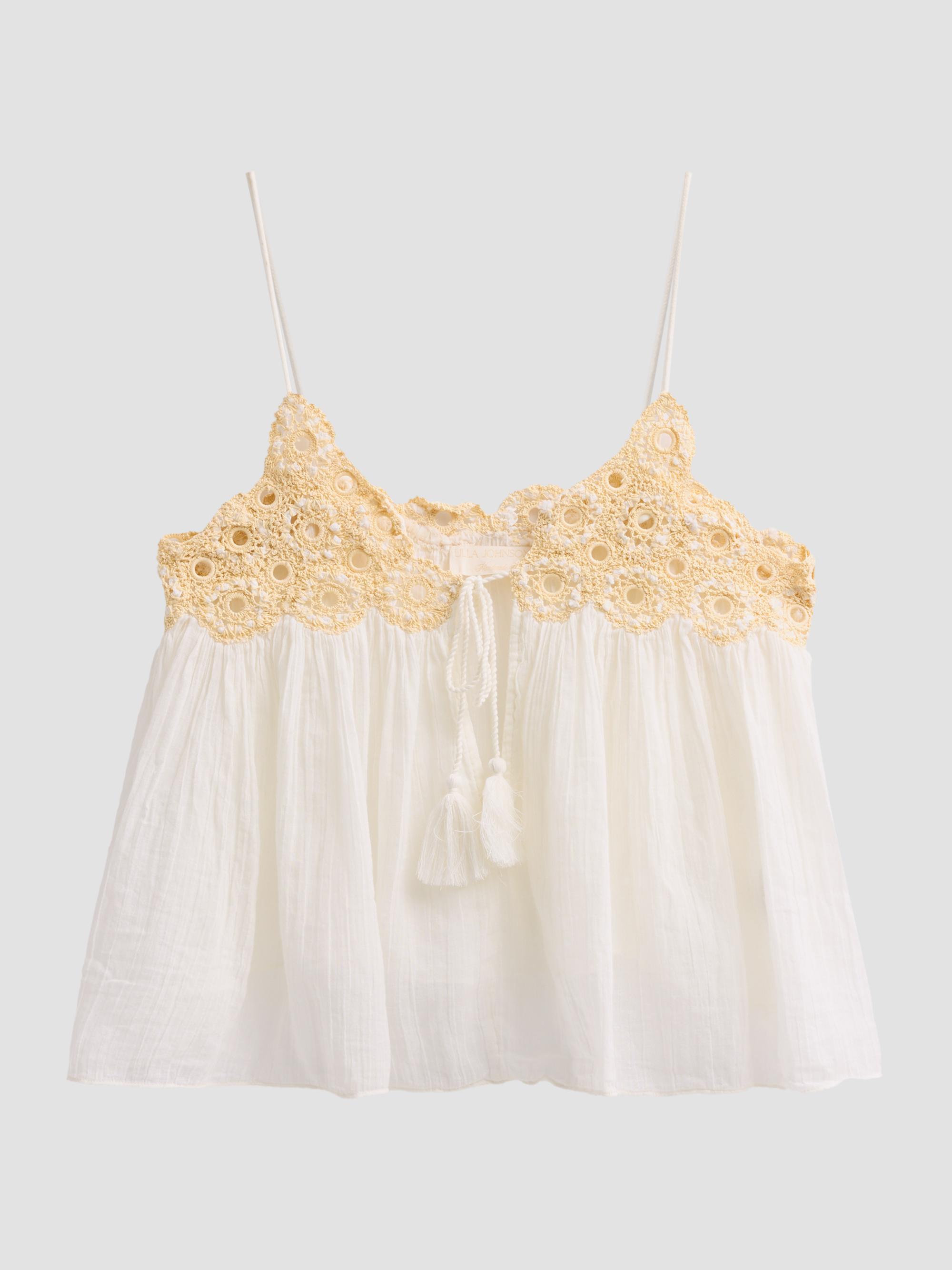 Ulla Johnson Women's Alessia Cotton Cover-Up Top - Creme | Thumbnail 6