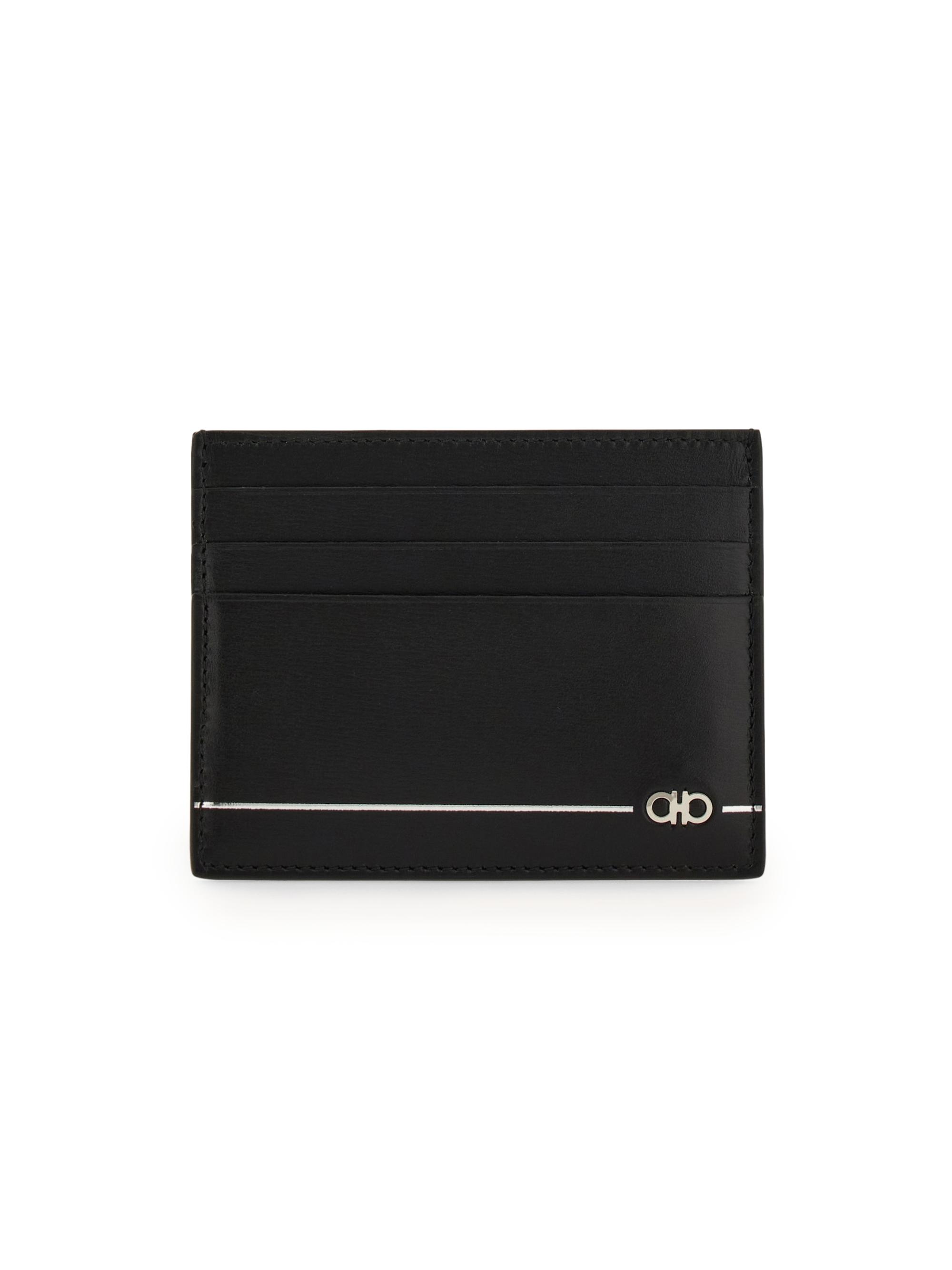 FERRAGAMO Micro Gancio Leather Money Clip Card Holder | Saks Fifth