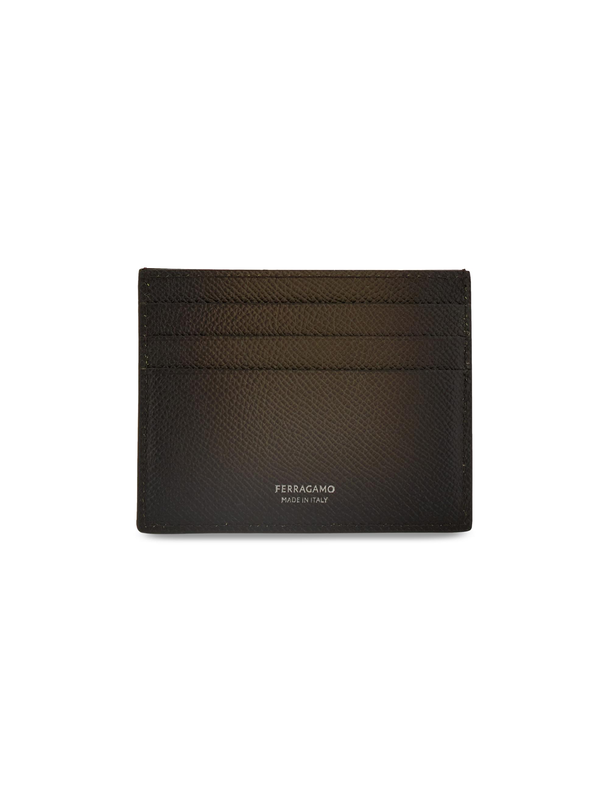 FERRAGAMO Micro Gancio Leather Card Case | Saks Fifth Avenue