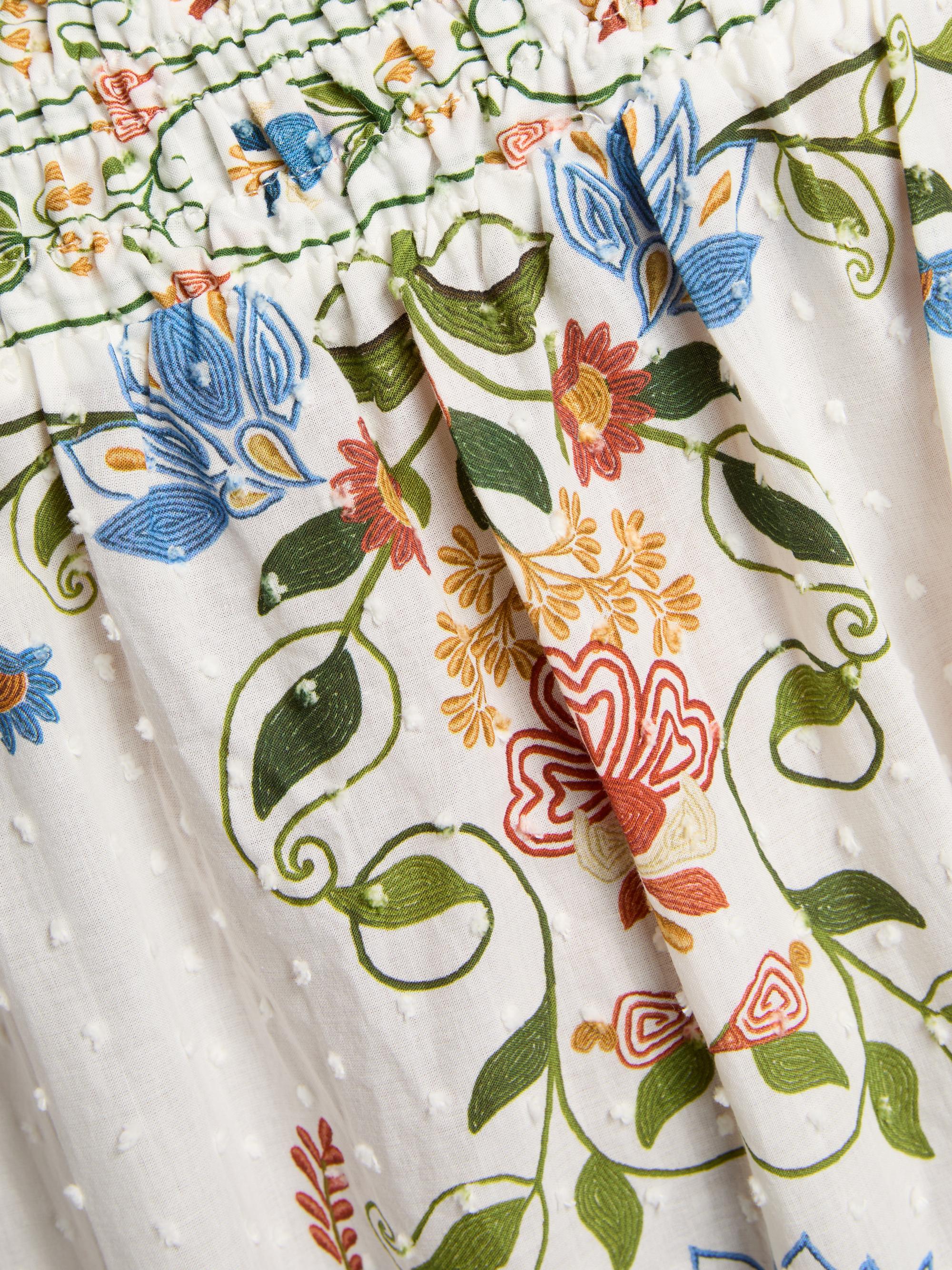 stitched garden cotton midi dress Stitched Garden Midi Dress