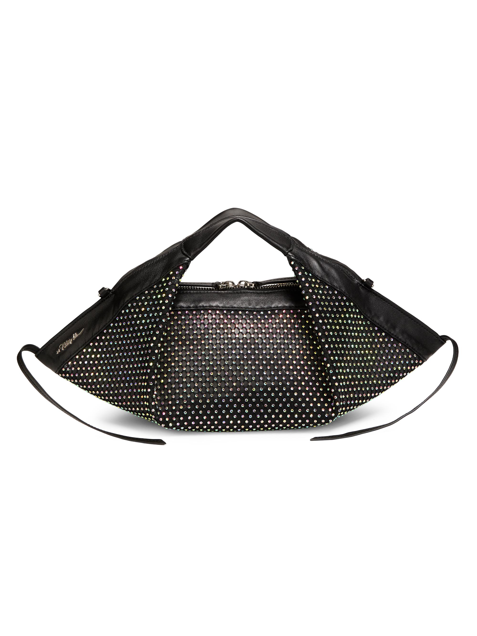 3.1 Phillip Lim Women's Mini Luna Embellished Mesh Crossbody Bag - Black