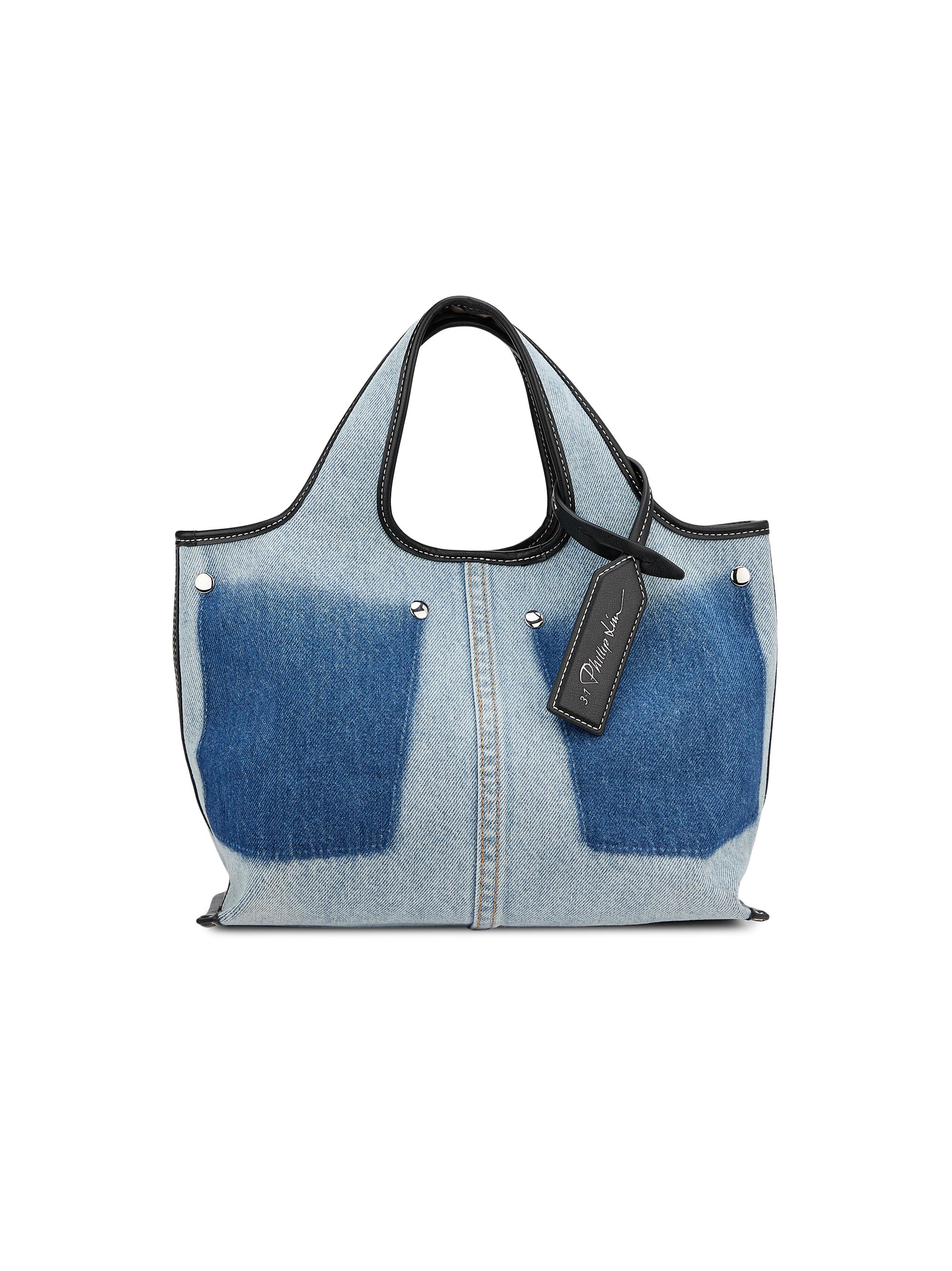3.1 Phillip Lim Women's Mini Denim Tote Bag - Light Denim