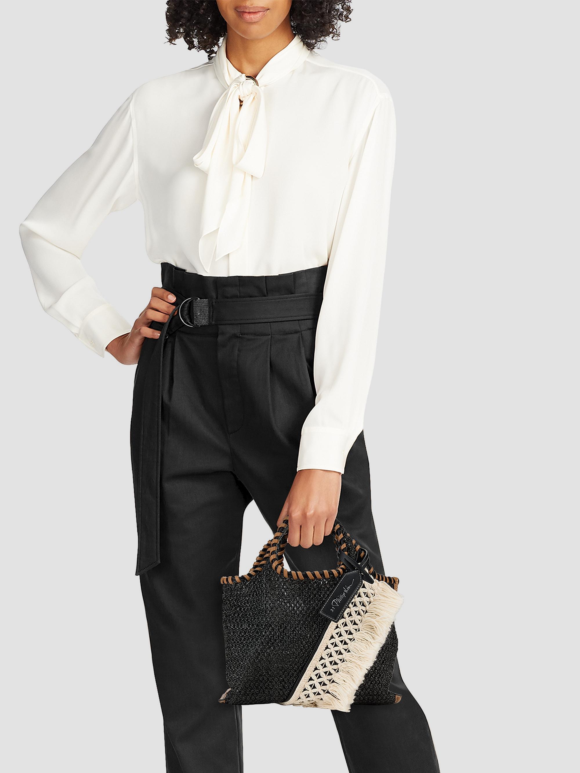 3.1 Phillip Lim Mini Fringed Raffia Tote Bag | Saks Fifth Avenue