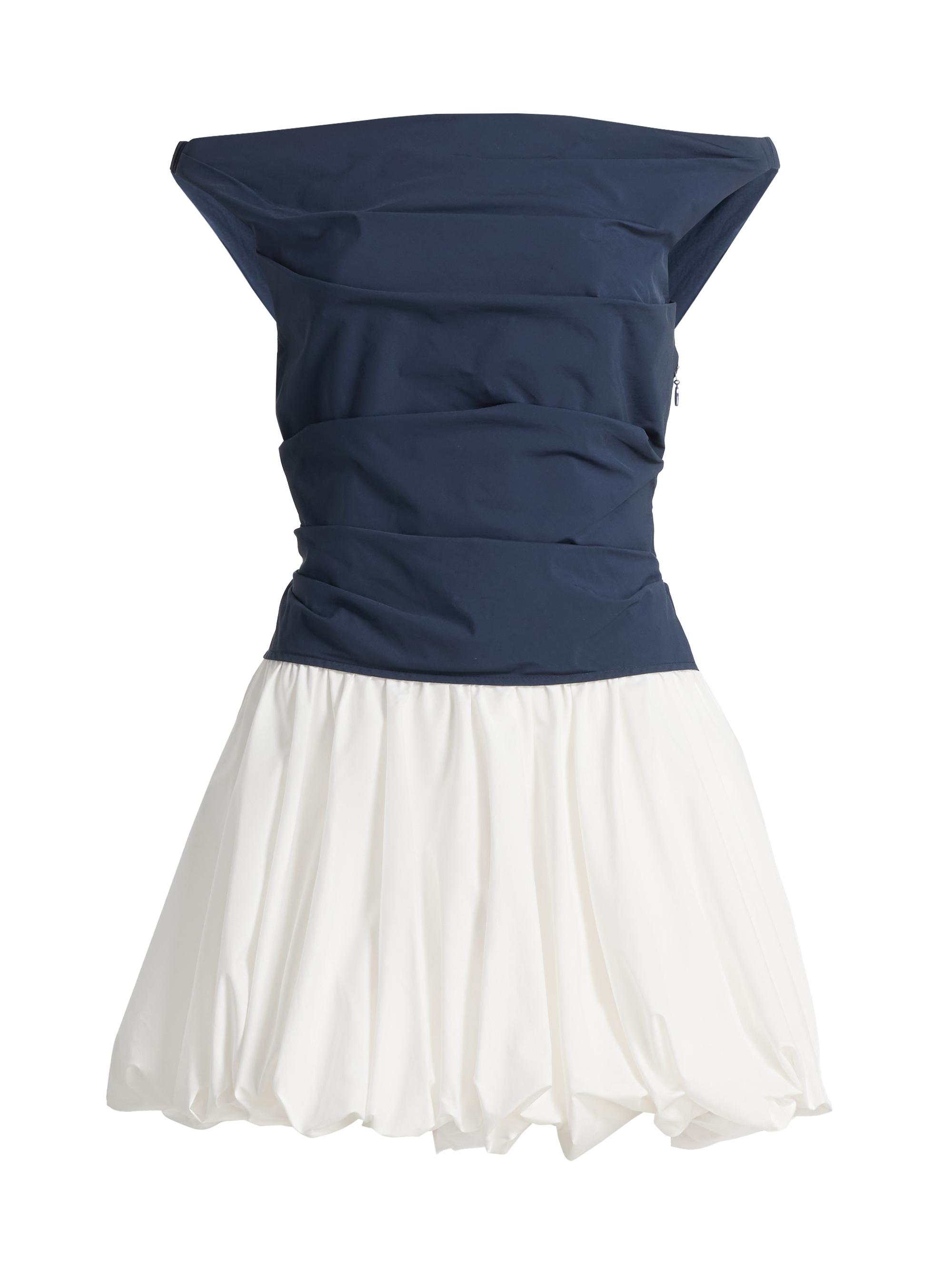 SIMKHAI Women's Salina Two-Tone Off-The-Shoulder Bubble Minidress - Midnight Multi