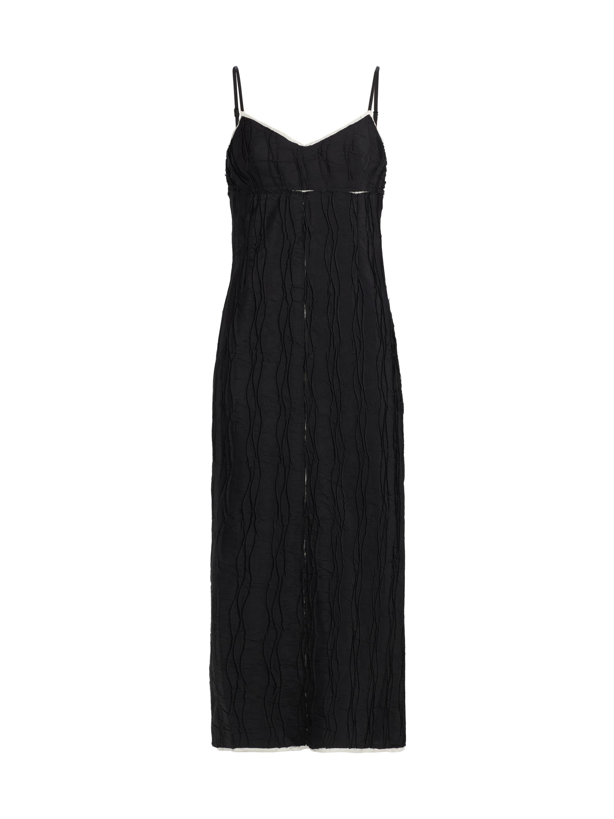 SIMKHAI Women's Leah Wavy Midi-Dress - Black Multi