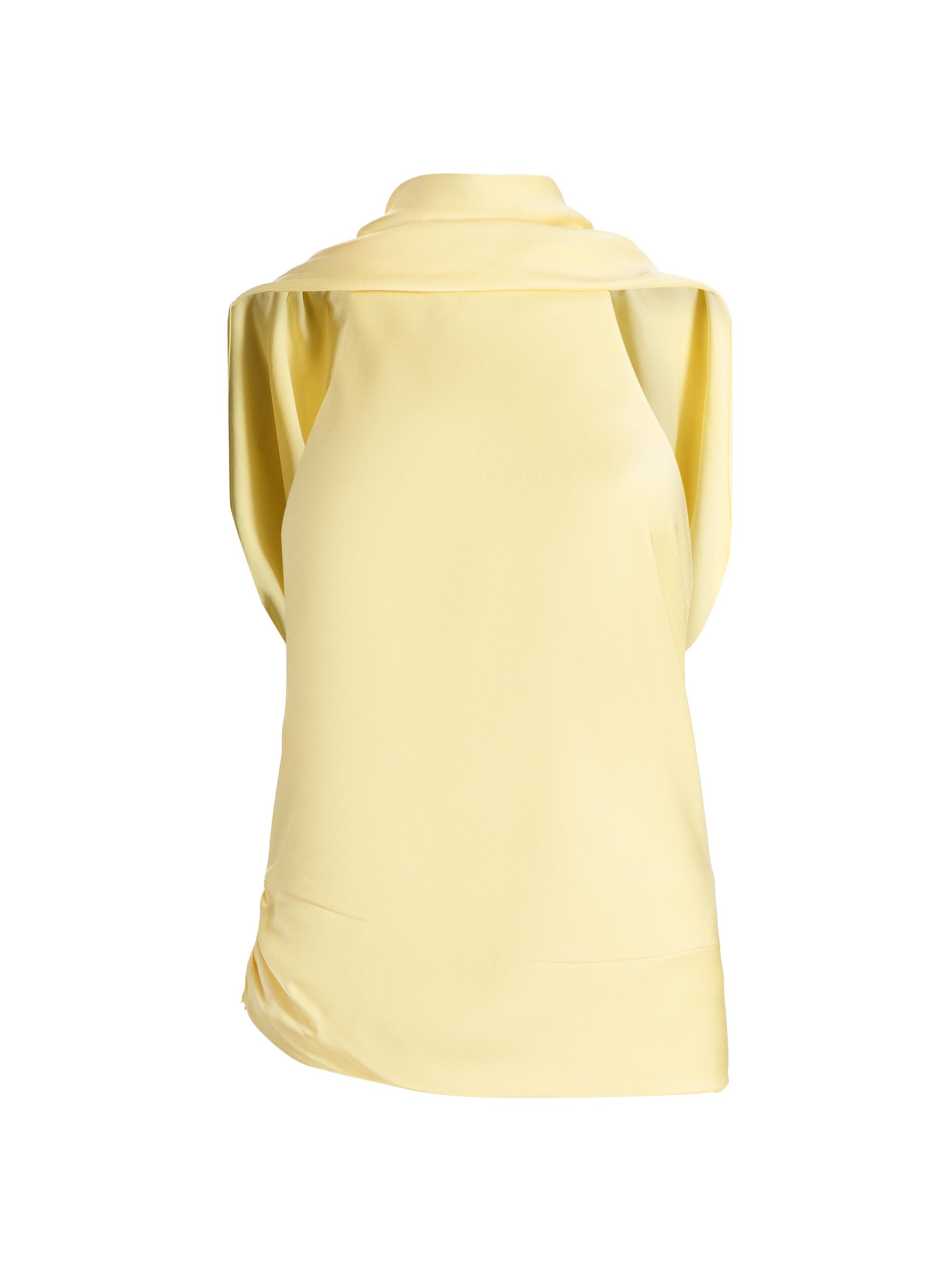 SIMKHAI Women's Samira Satin Cape Top - Buttercream