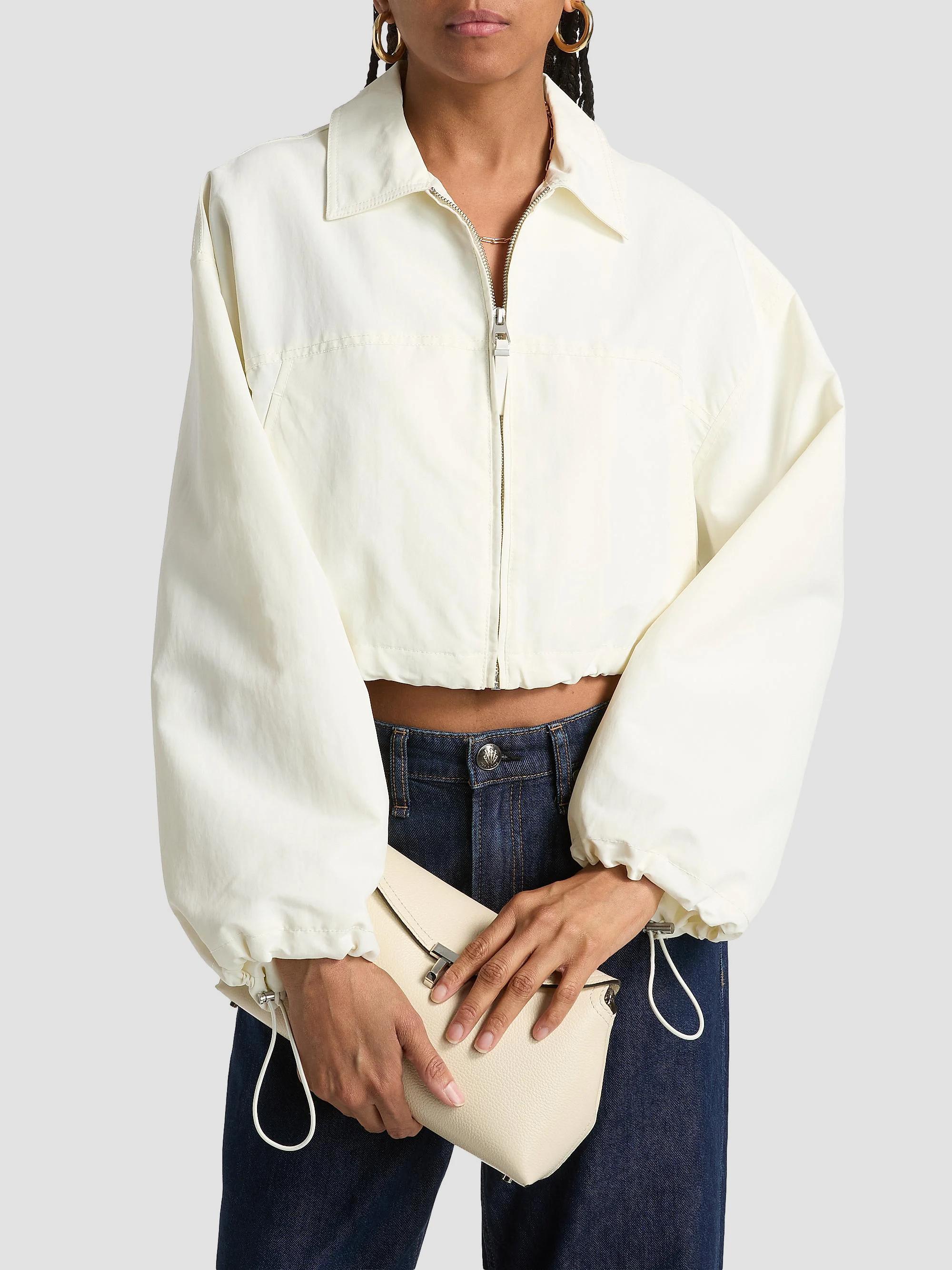 SIMKHAI Colsen Drawcord Crop Jacket | Saks Fifth Avenue