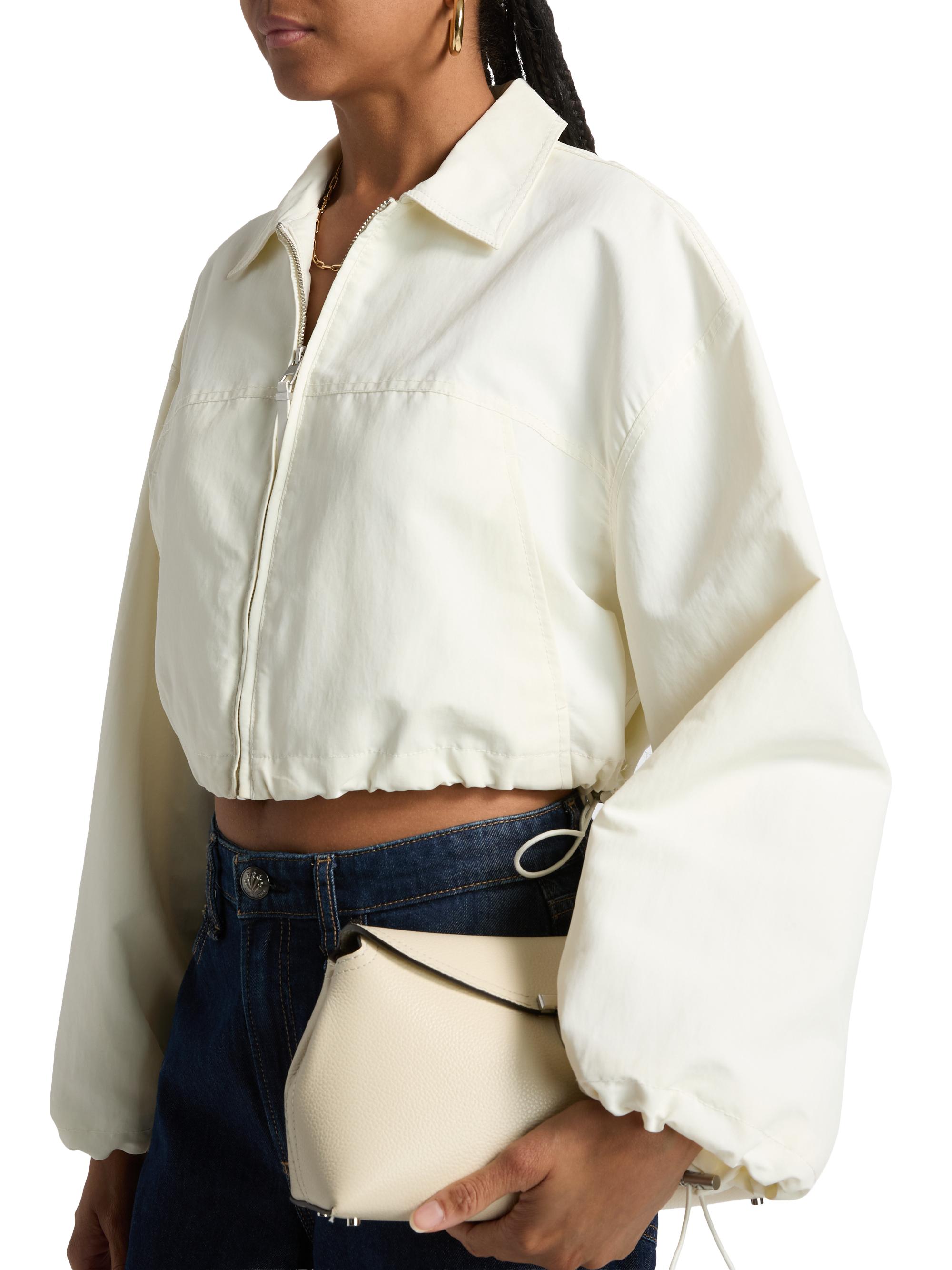 SIMKHAI Colsen Drawcord Crop Jacket | Saks Fifth Avenue