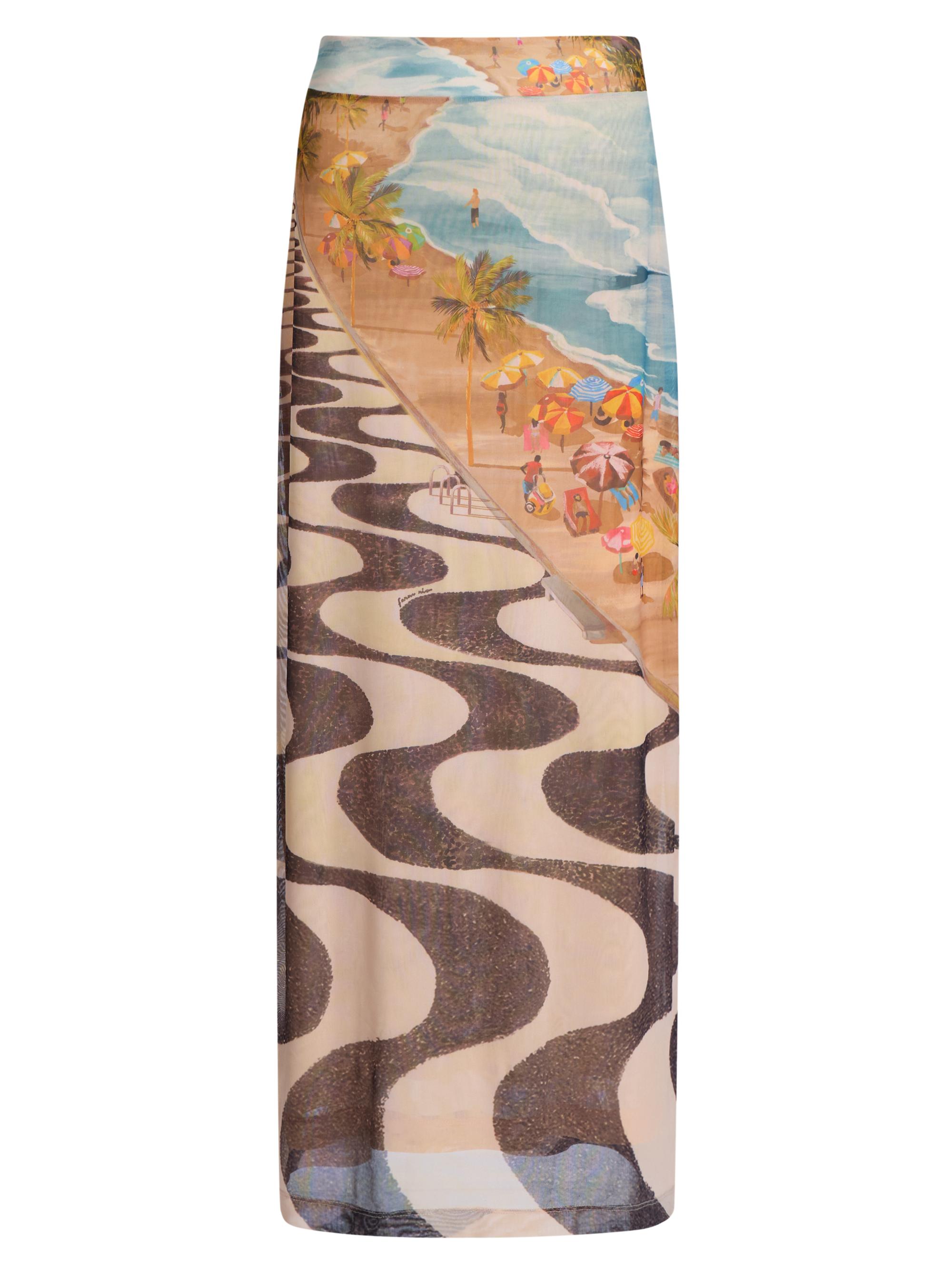 Farm Rio Women's Copacabana Beach Printed Maxi Skirt | Thumbnail 8