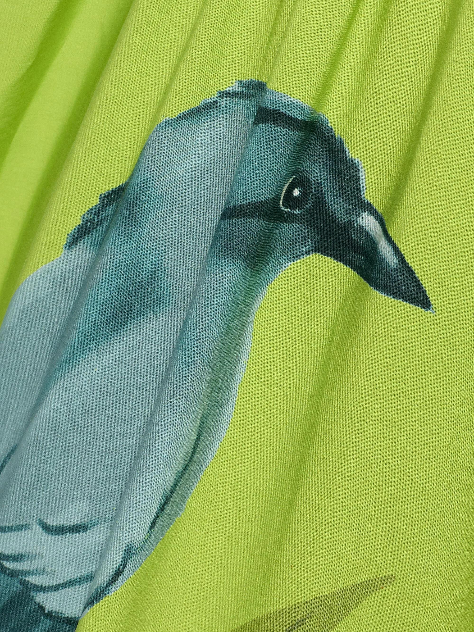 the birds green dress Smocked Maxi resort24