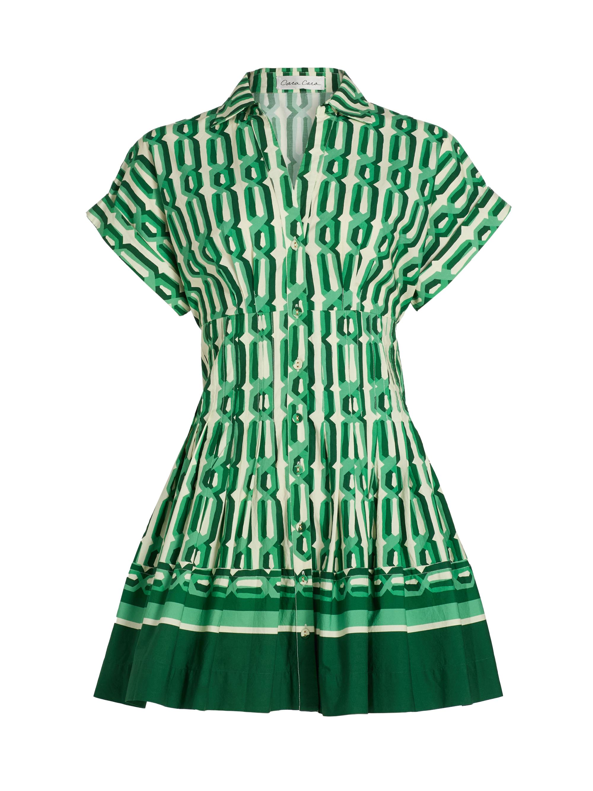 Cara Cara Women's Nash Geometric Print Cotton Minidress - Martin Geo