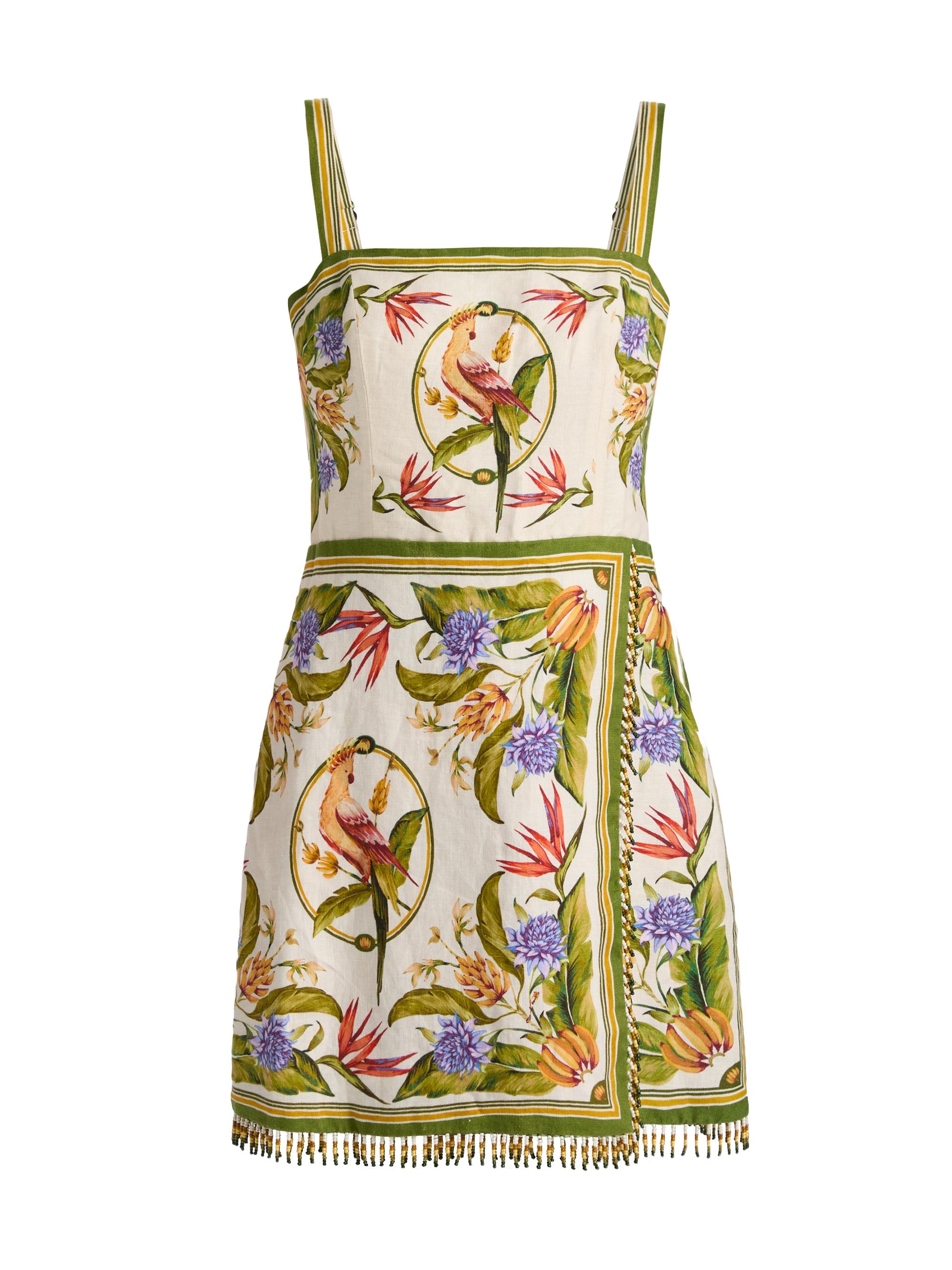 Farm Rio Lace Tie-Waist Midi-Dress | Saks Fifth Avenue