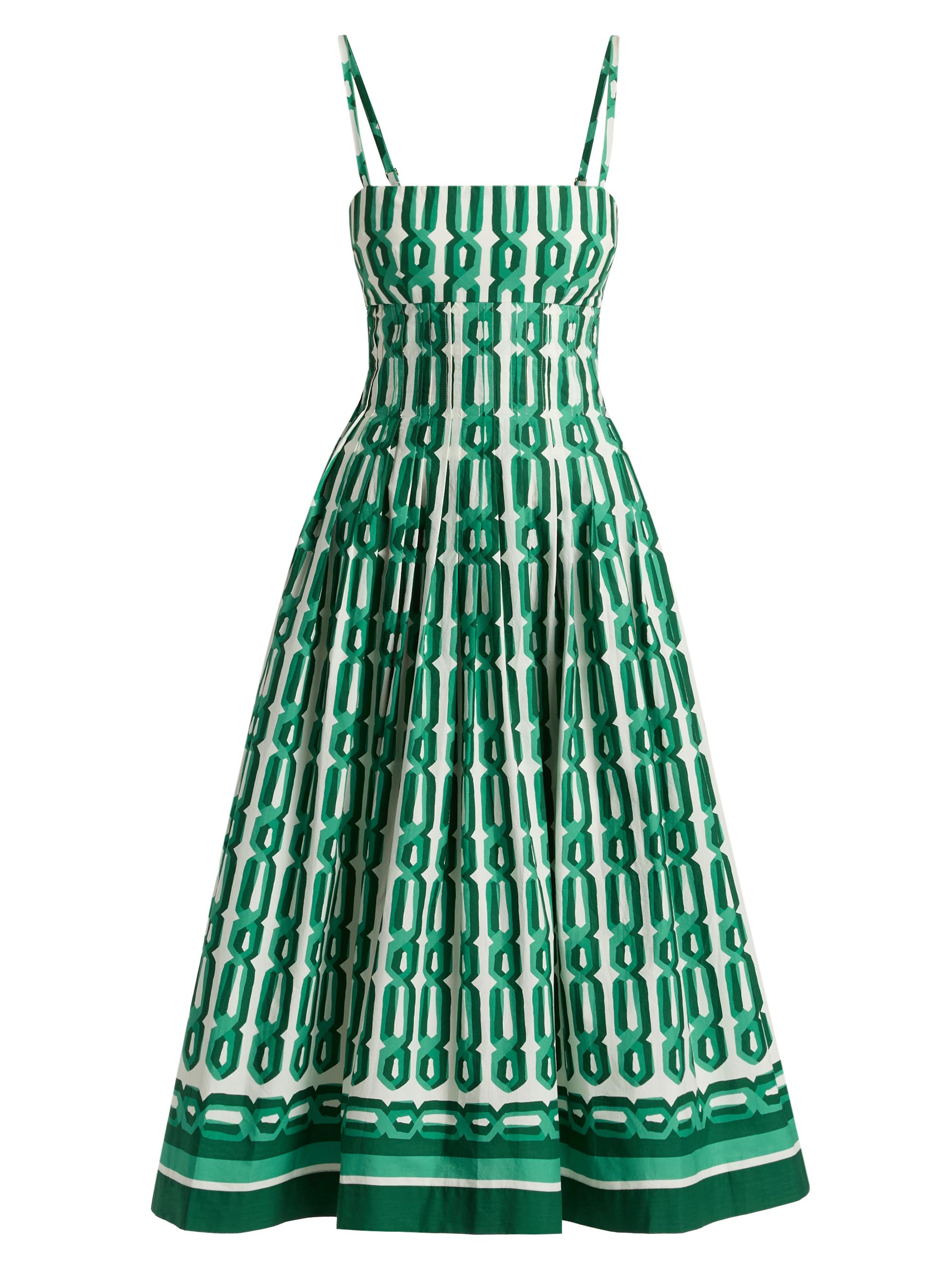 Cara Cara Women's Sea Island Printed Fit & Flare Midi-Dress - Martin Geo