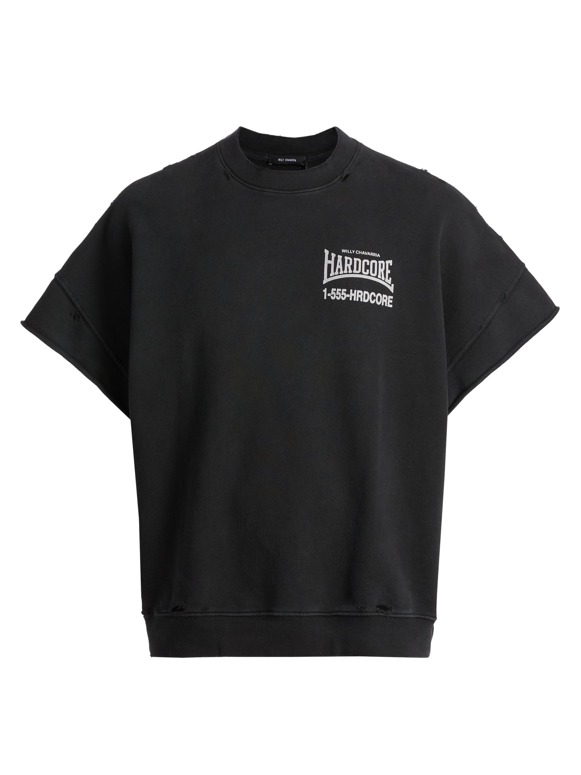 Willy Chavarria Men's //'Hardcore//' Muscle T-Shirt - Black