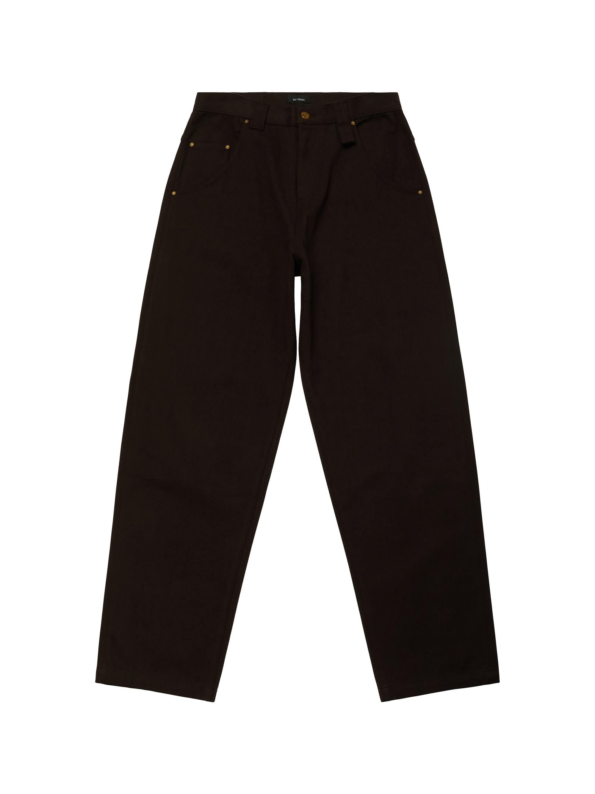 Willy Chavarria Men's Bad Boy Cotton High-Rise Tapered Jeans - Black