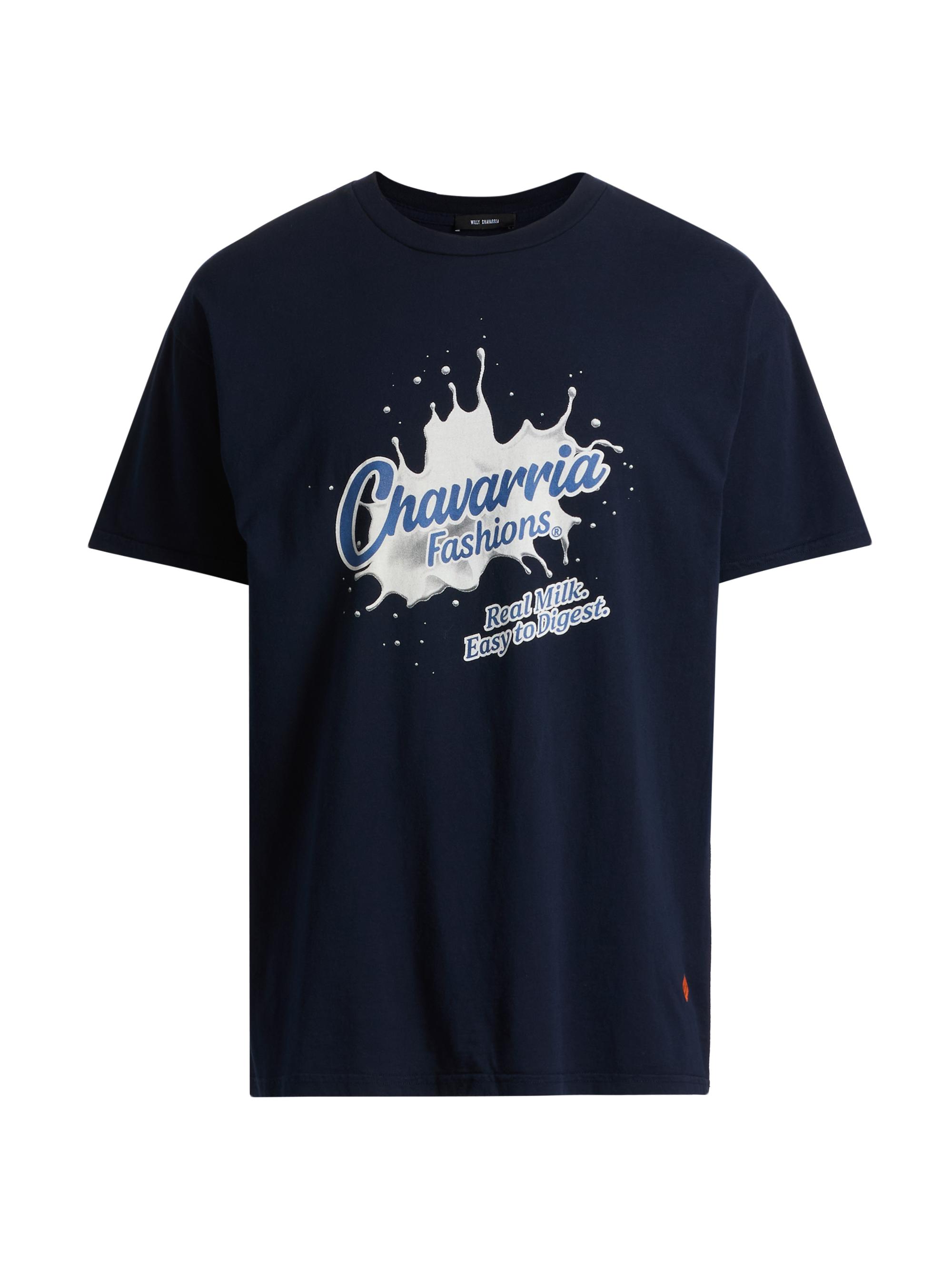 Willy Chavarria Men's Willy Leche Easy T-Shirt - Peacoat