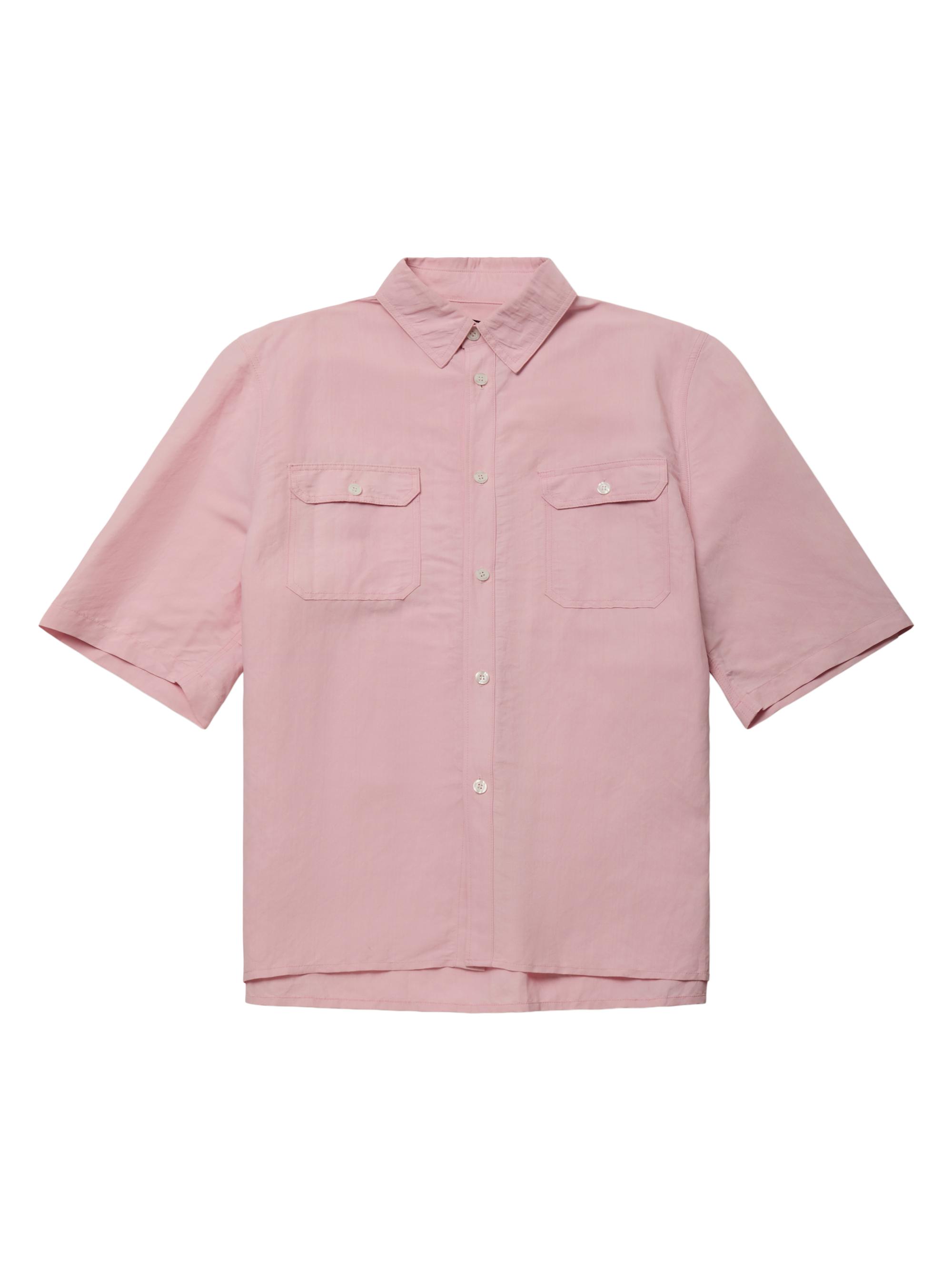 Willy Chavarria Men's Corcoran Oversized Short-Sleeve Shirt - Chicle