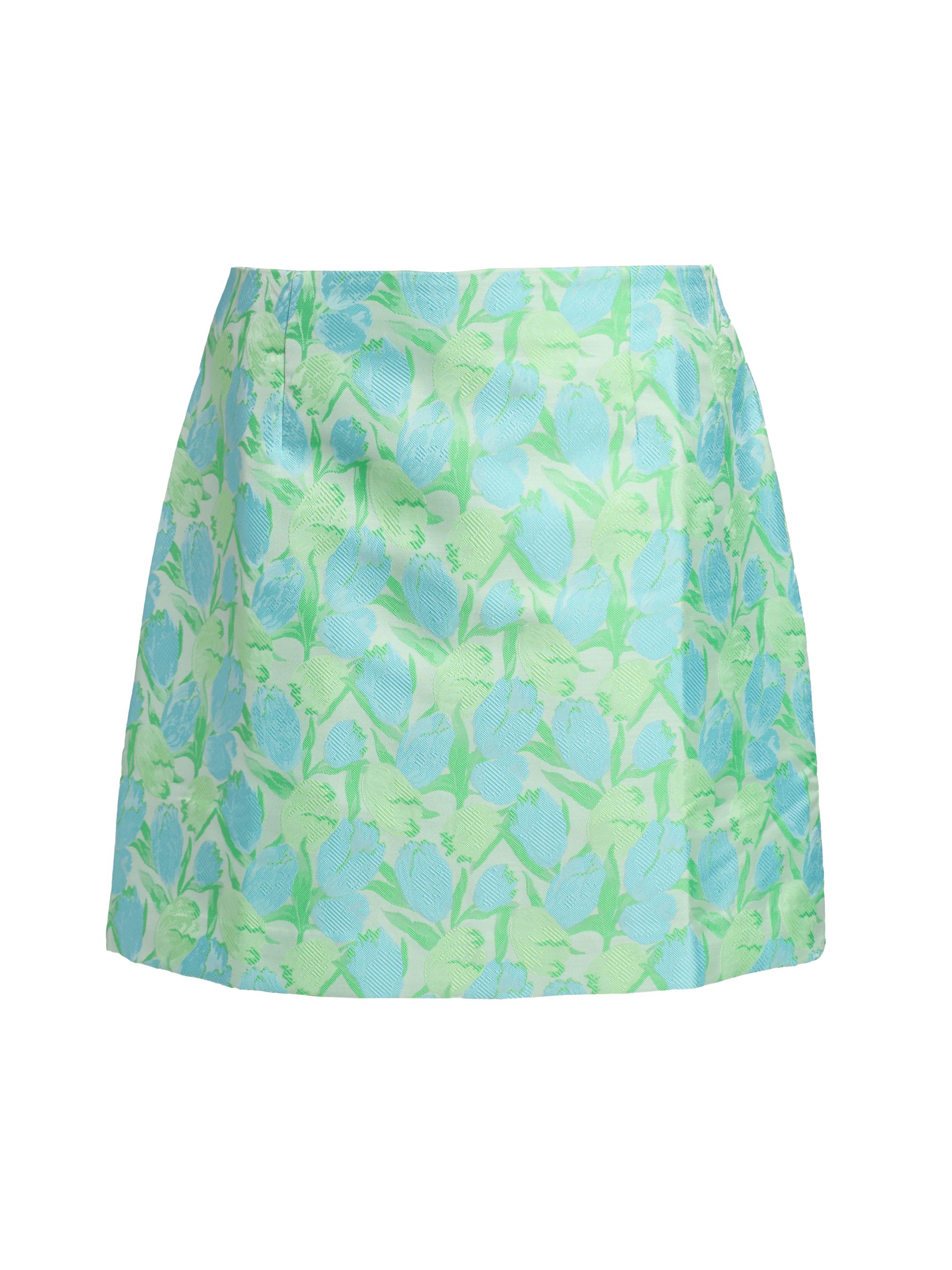 Lilly Pulitzer Women's Kels Floral Jacquard Miniskirt - Capri Blue
