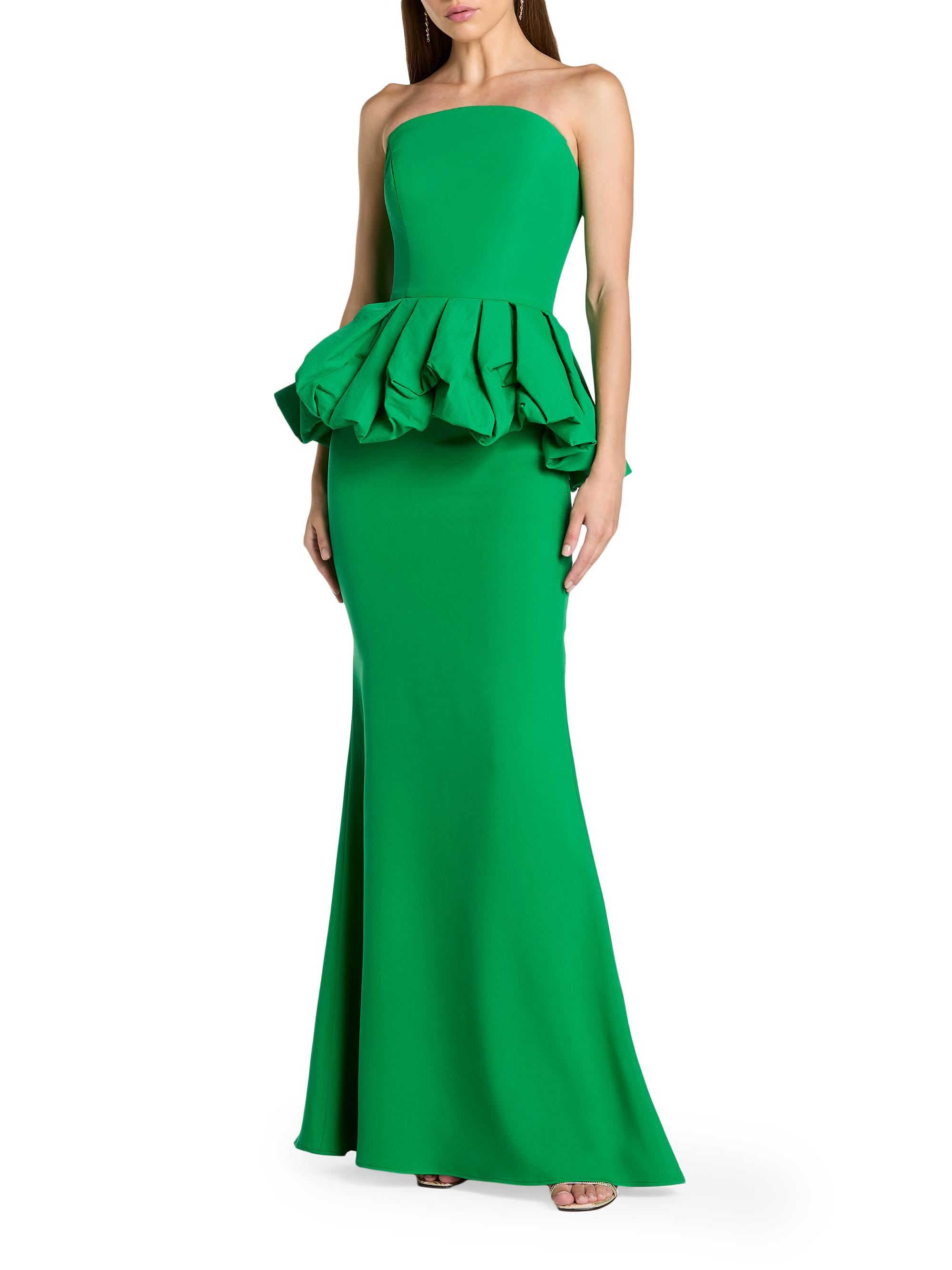Mac Duggal Women's Crêpe Strapless Trumpet Gown - Spring Green