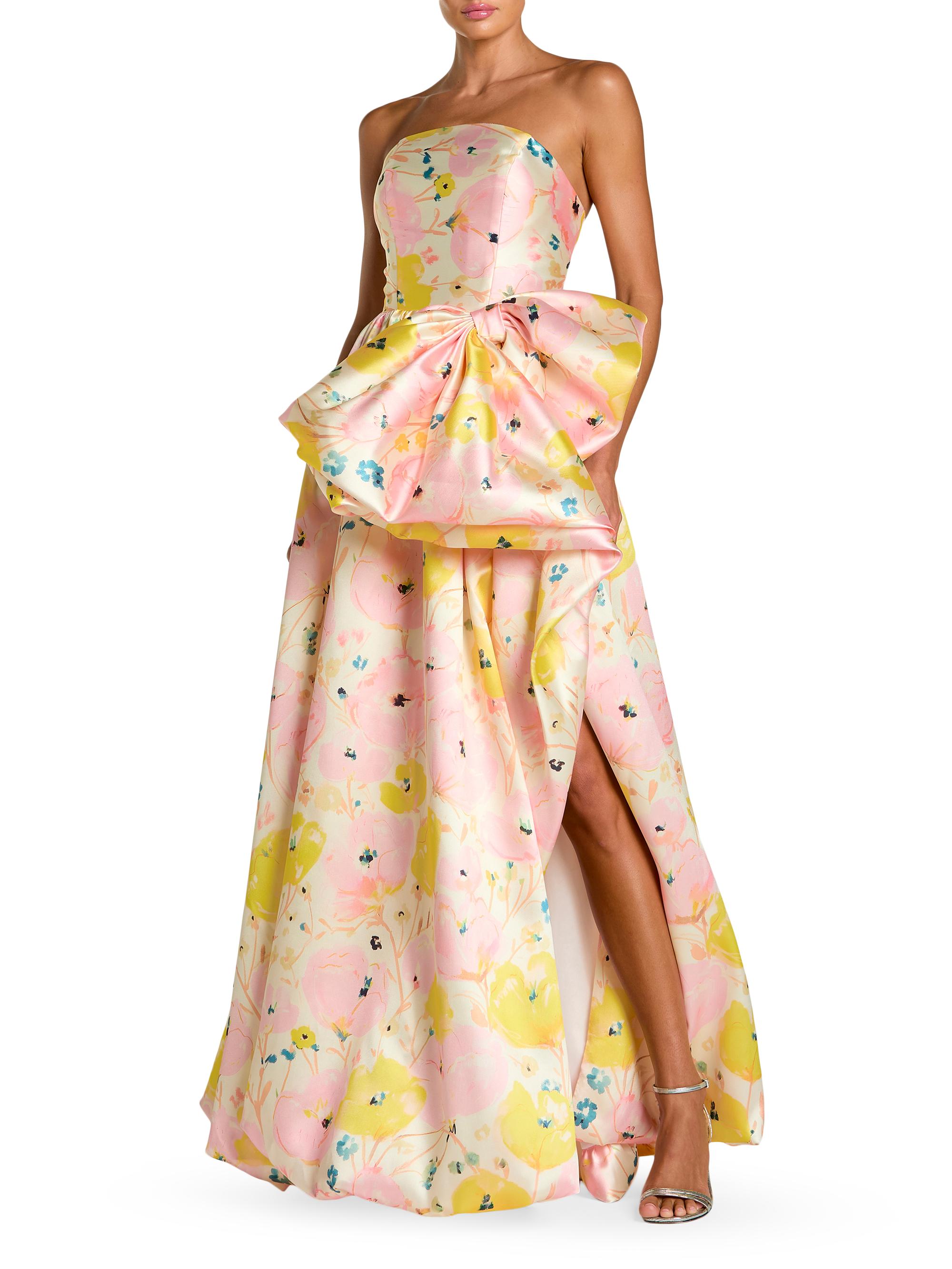 Mac Duggal Women's Mikado Satin Strapless Gown - Pink Multi