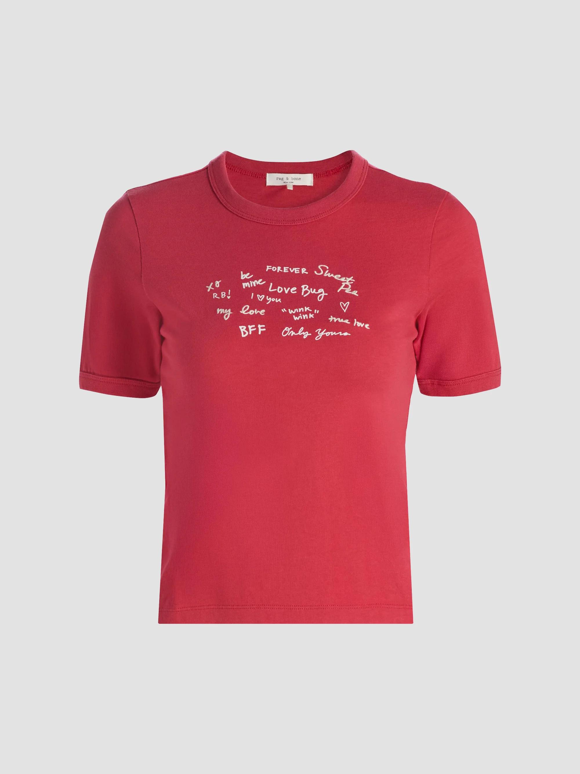 ❤︎ shop用・コメント覧 ❤︎ rag & bone Sweetheart Phrases Ringer T-Shirt | Saks Fifth Avenue