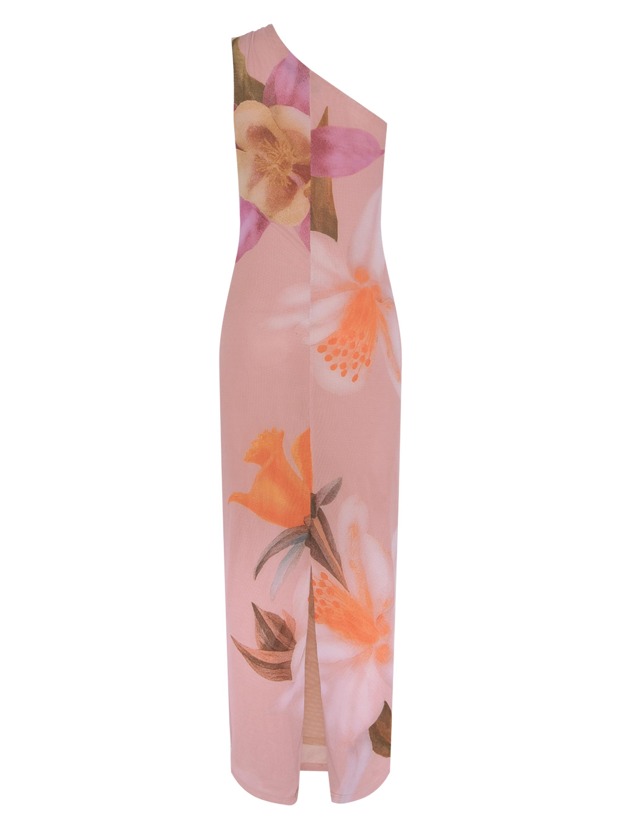 PatBO Women's Peony Floral One-Shoulder Maxi-Dress - Pink | Thumbnail 5