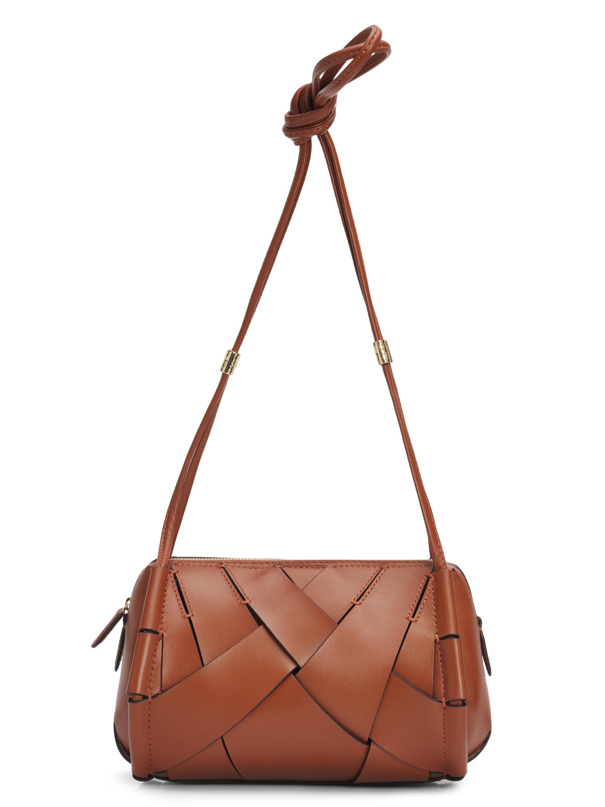 Ulla Johnson Women's Charlotte Woven Leather Camera Bag - Wenge