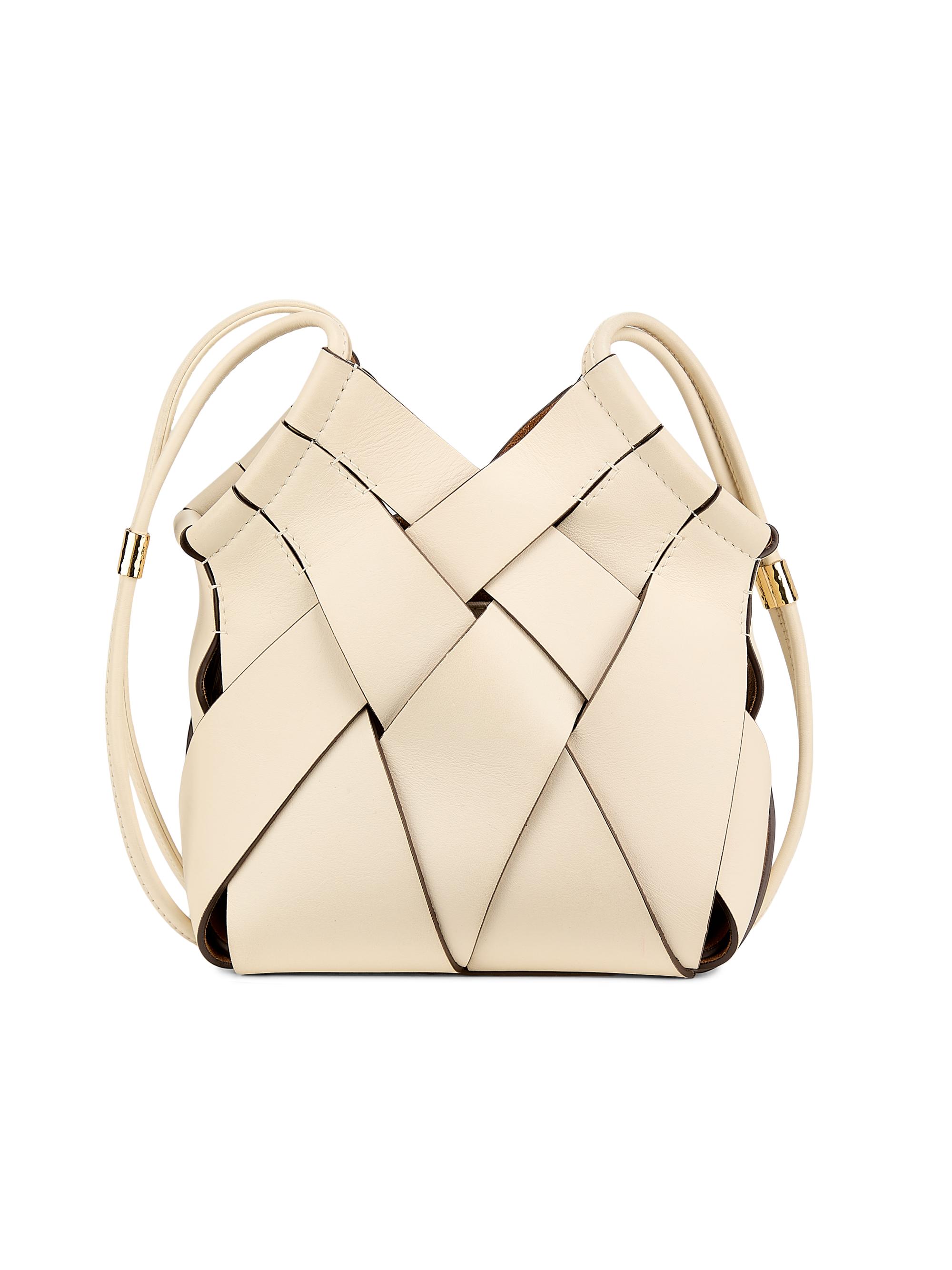 Ulla Johnson Women's Charlotte Woven Leather Crossbody Bag - Wenge