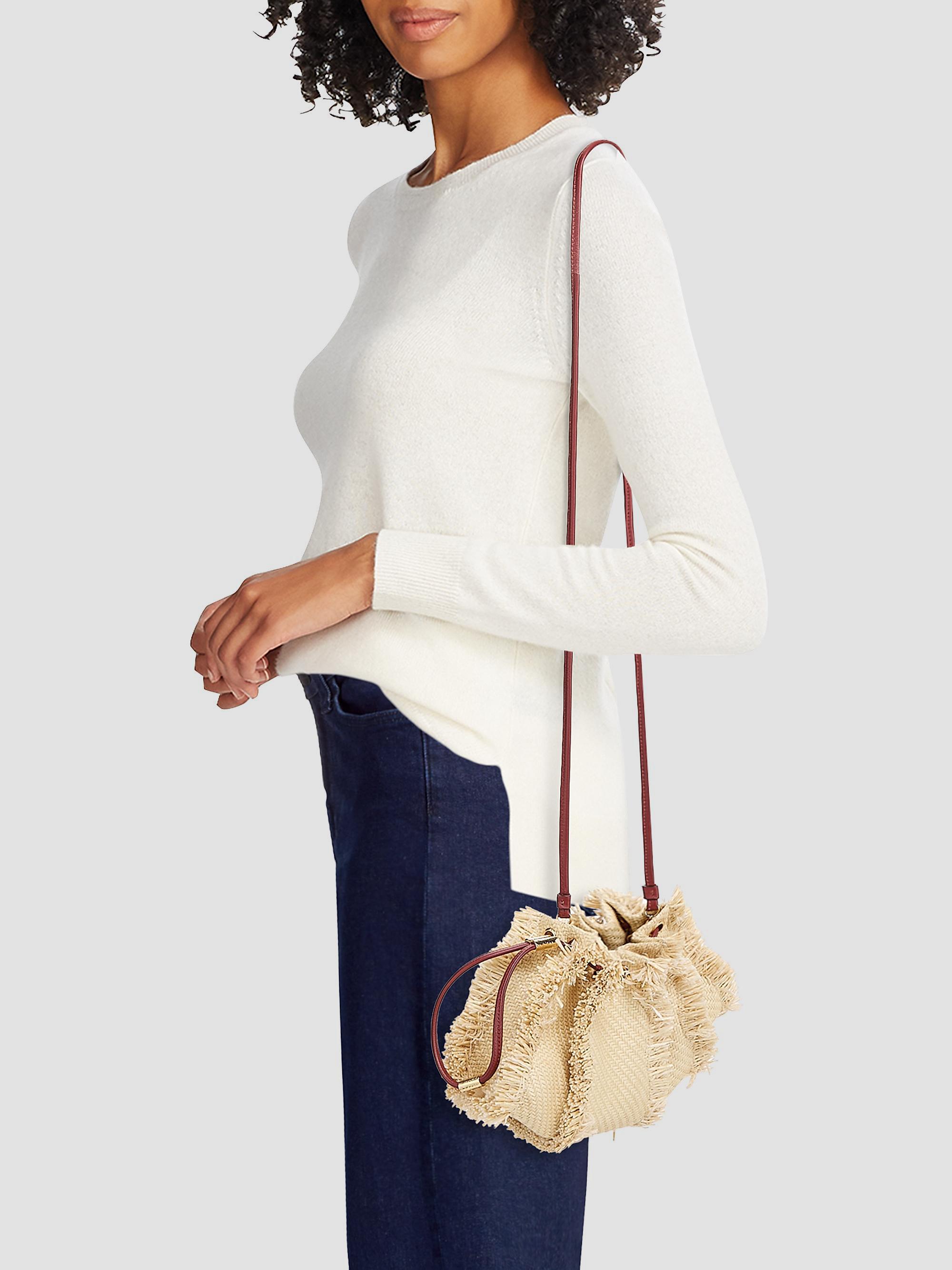 Ulla Johnson Adria Small Raffia Crossbody Bag | Saks Fifth Avenue
