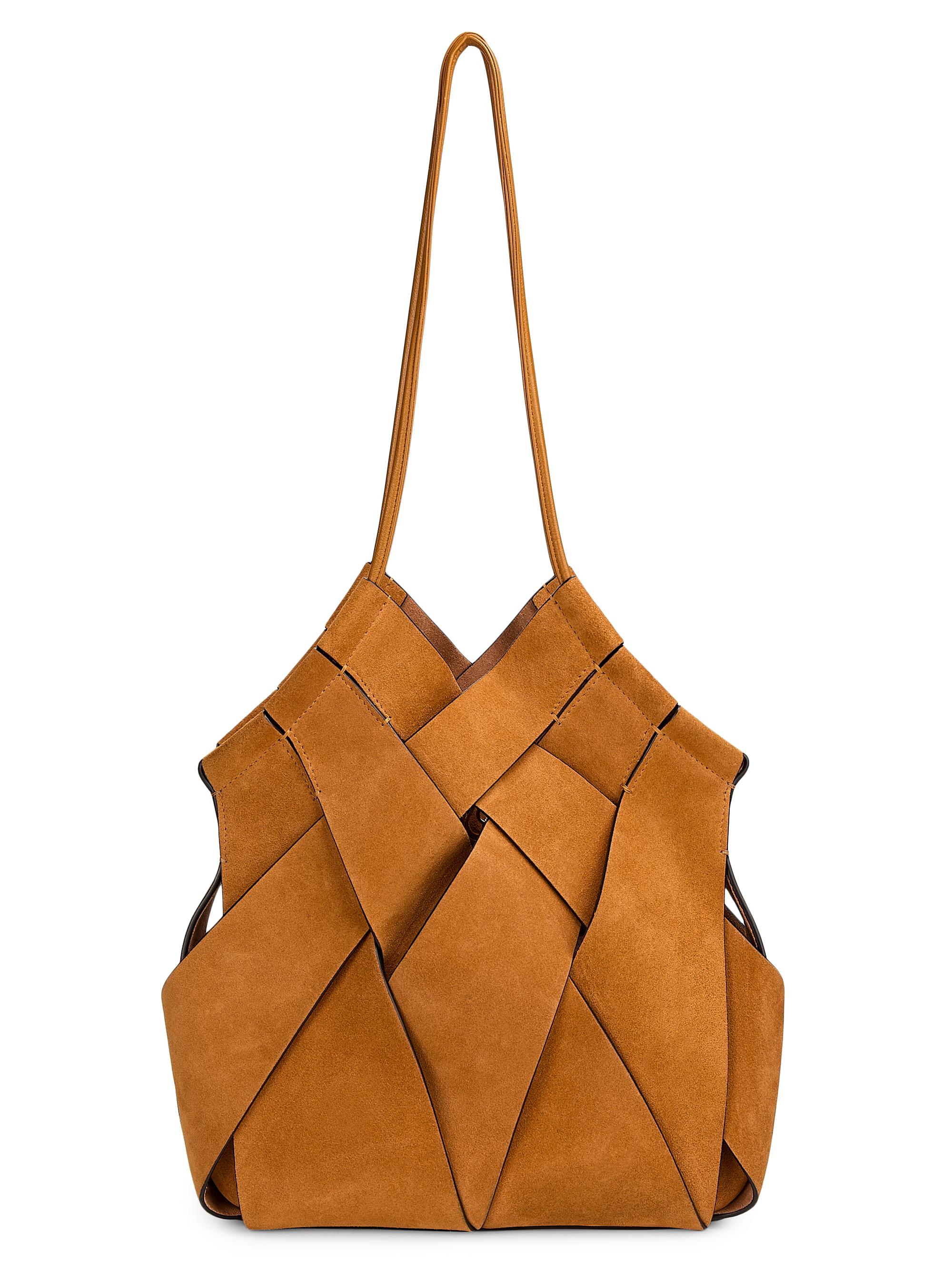 Ulla Johnson Women's Charlotte Woven Suede Shoulder Bag - Canyon