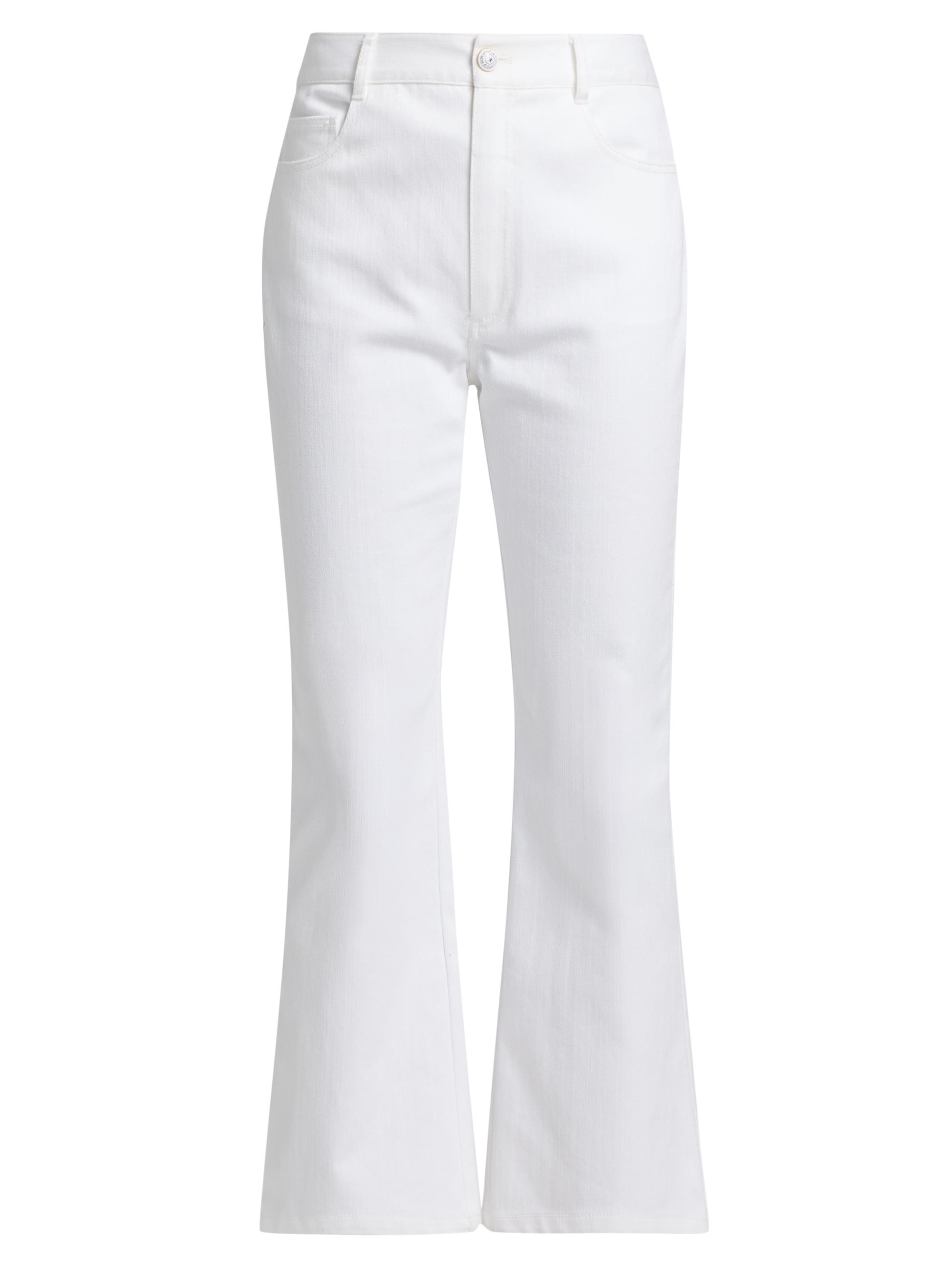 Cinq à Sept Women's Stevie High-Rise Crop Jeans - White