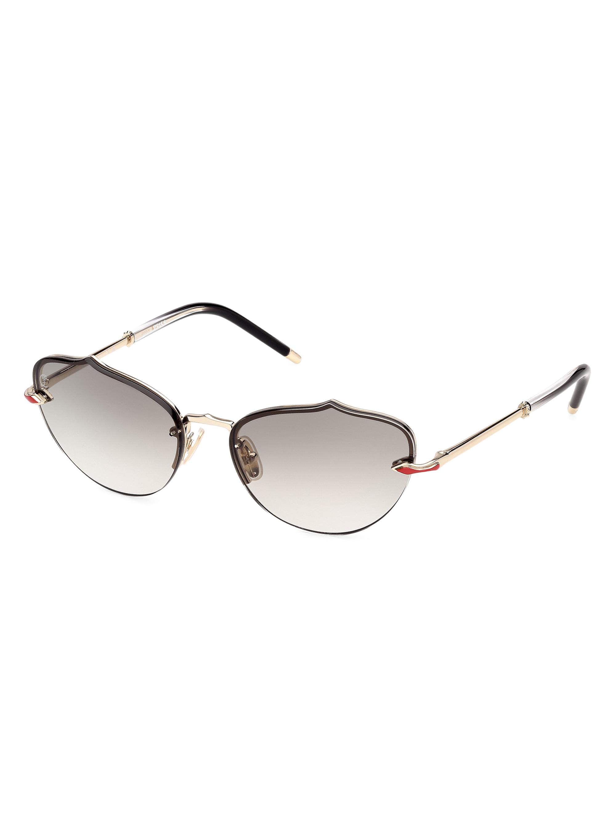 Christian Louboutin Women's 59MM Cat-Eye Sunglasses - Gold Black
