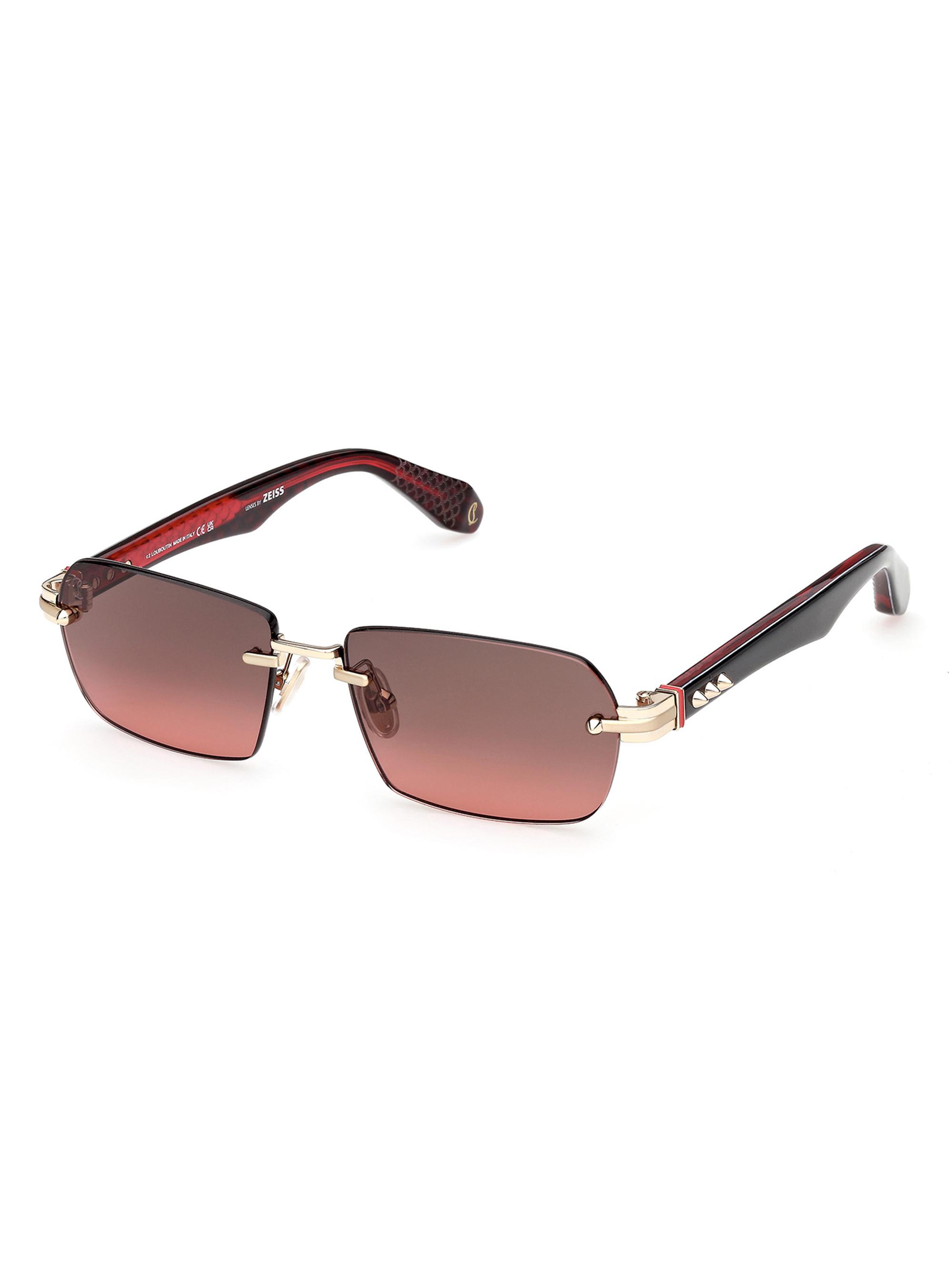 Christian Louboutin Women's 56MM Rectangular Sunglasses - Black Red
