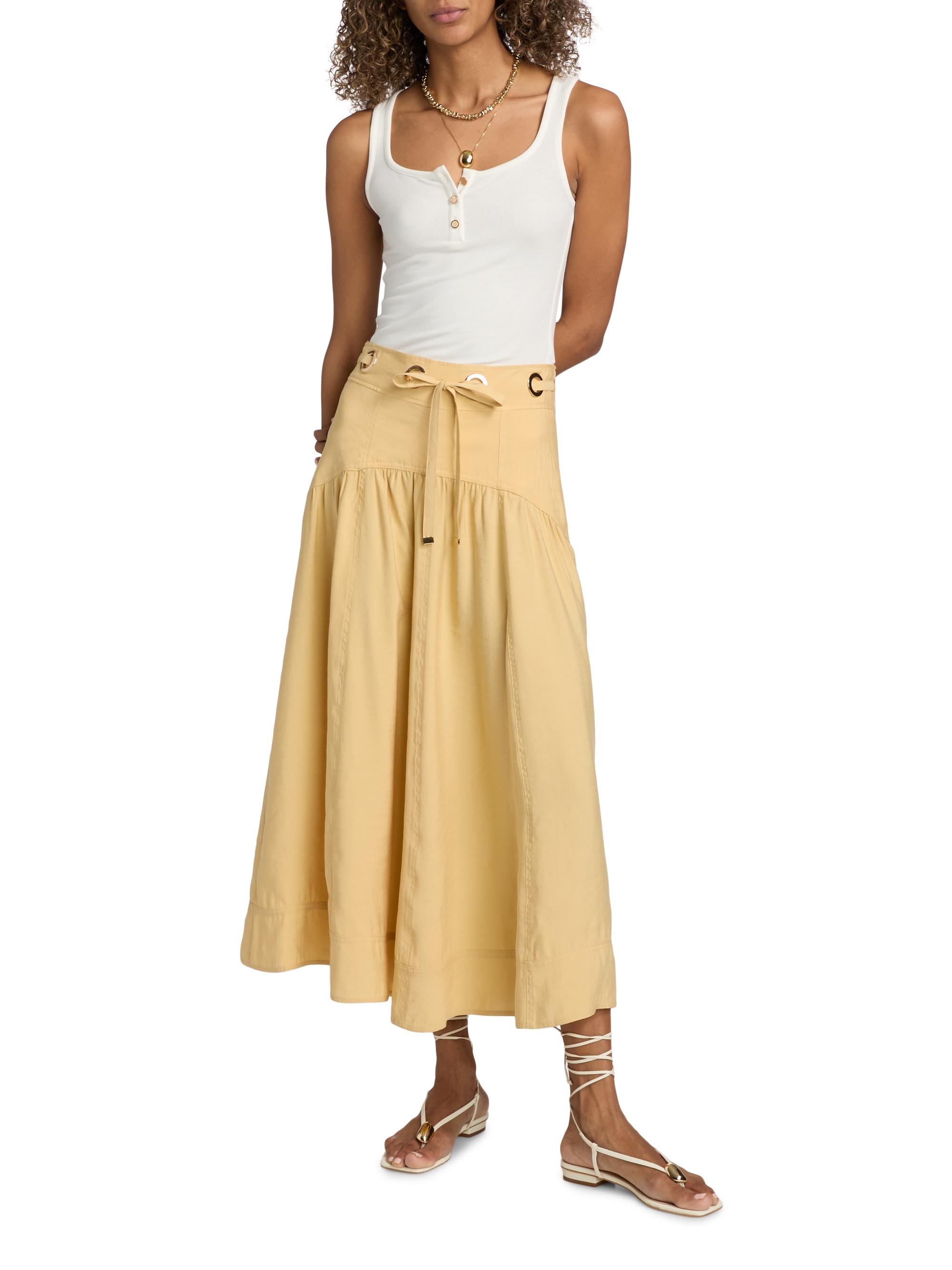 ba&sh Donia Grommet Midi-Skirt | Saks Fifth Avenue