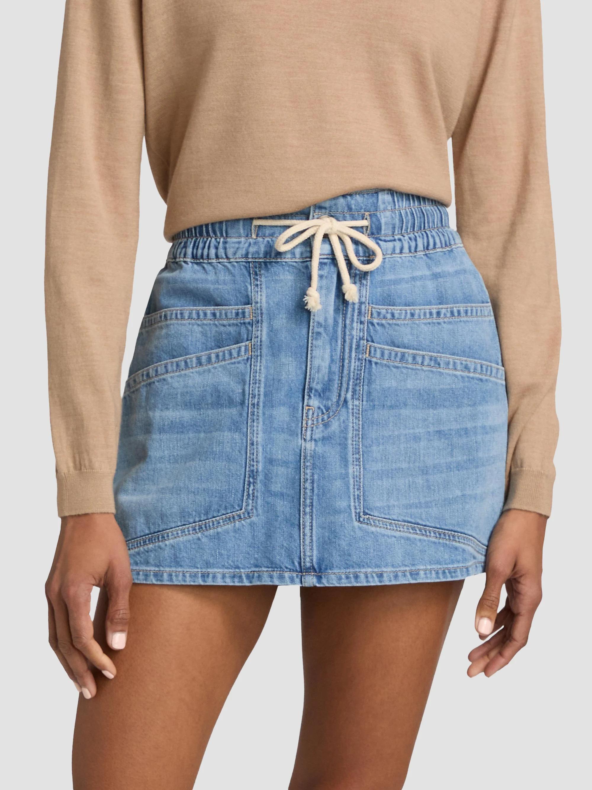 ba&sh Martina Denim Miniskirt | Saks Fifth Avenue