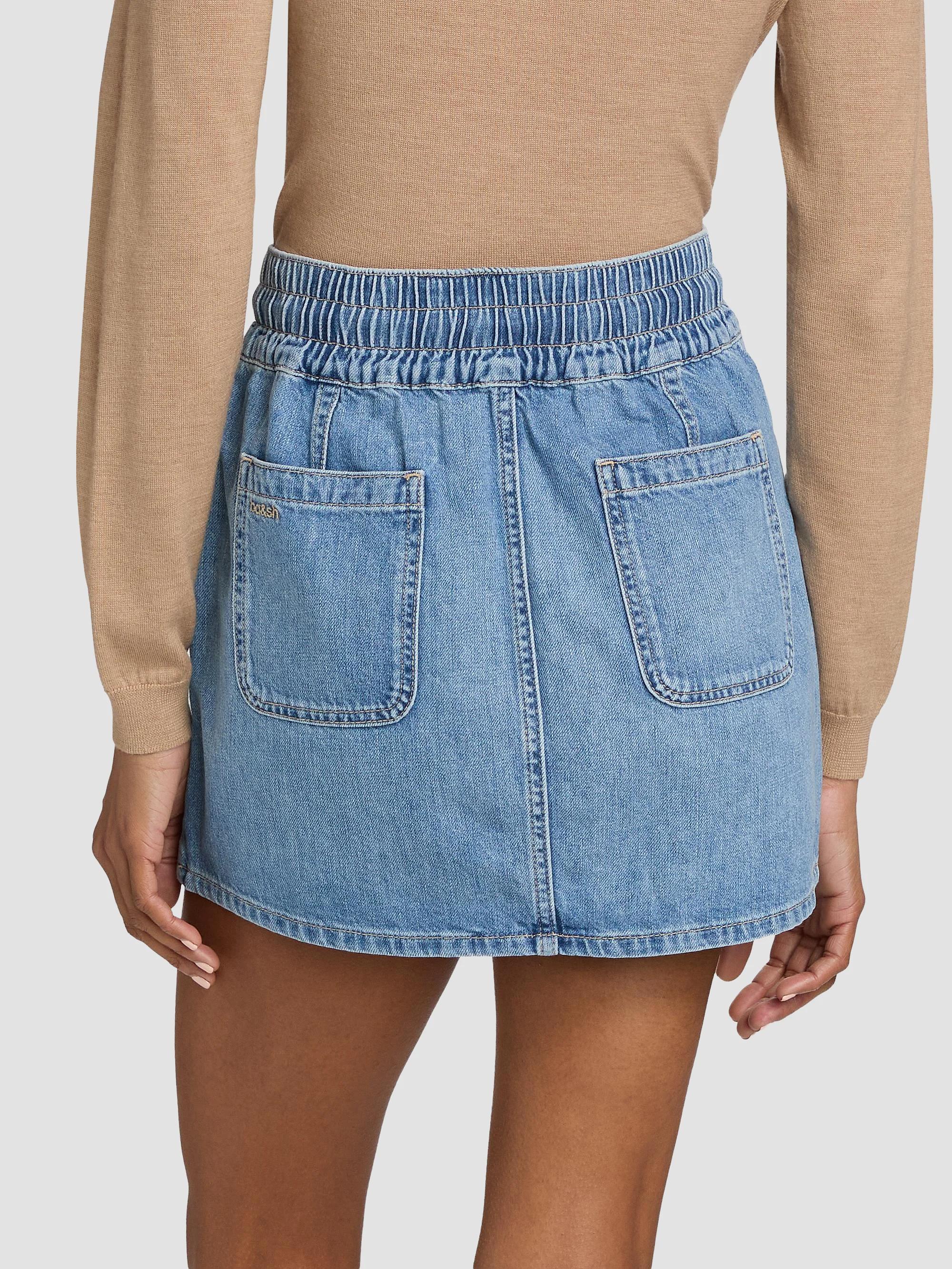 ba&sh Martina Denim Miniskirt | Saks Fifth Avenue