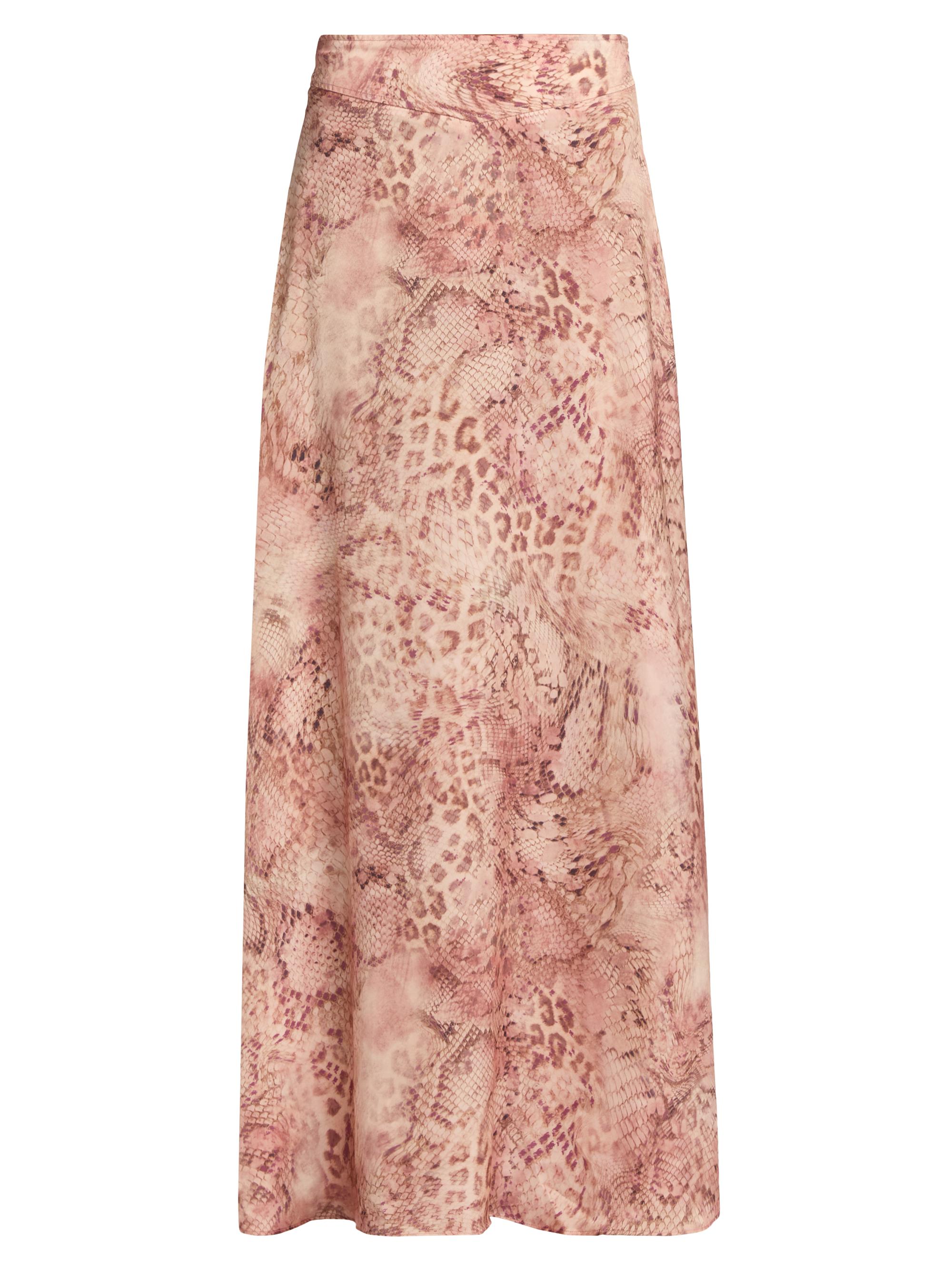 ba & sh Women's Ciria Snakeskin-Print Maxi Skirt - Rose