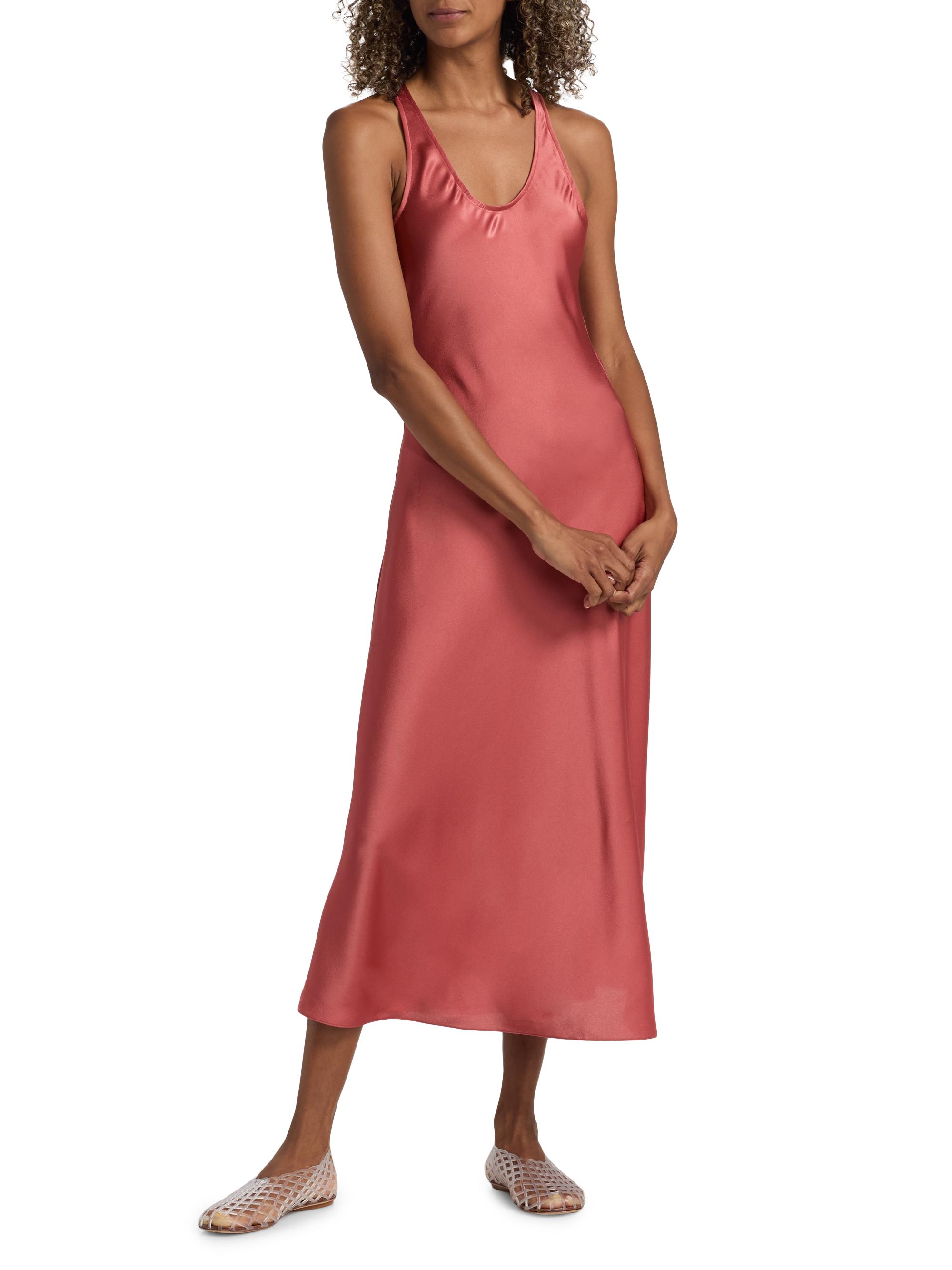 brown midi dress formal Freilla Brown Satin Midi dress - US 10