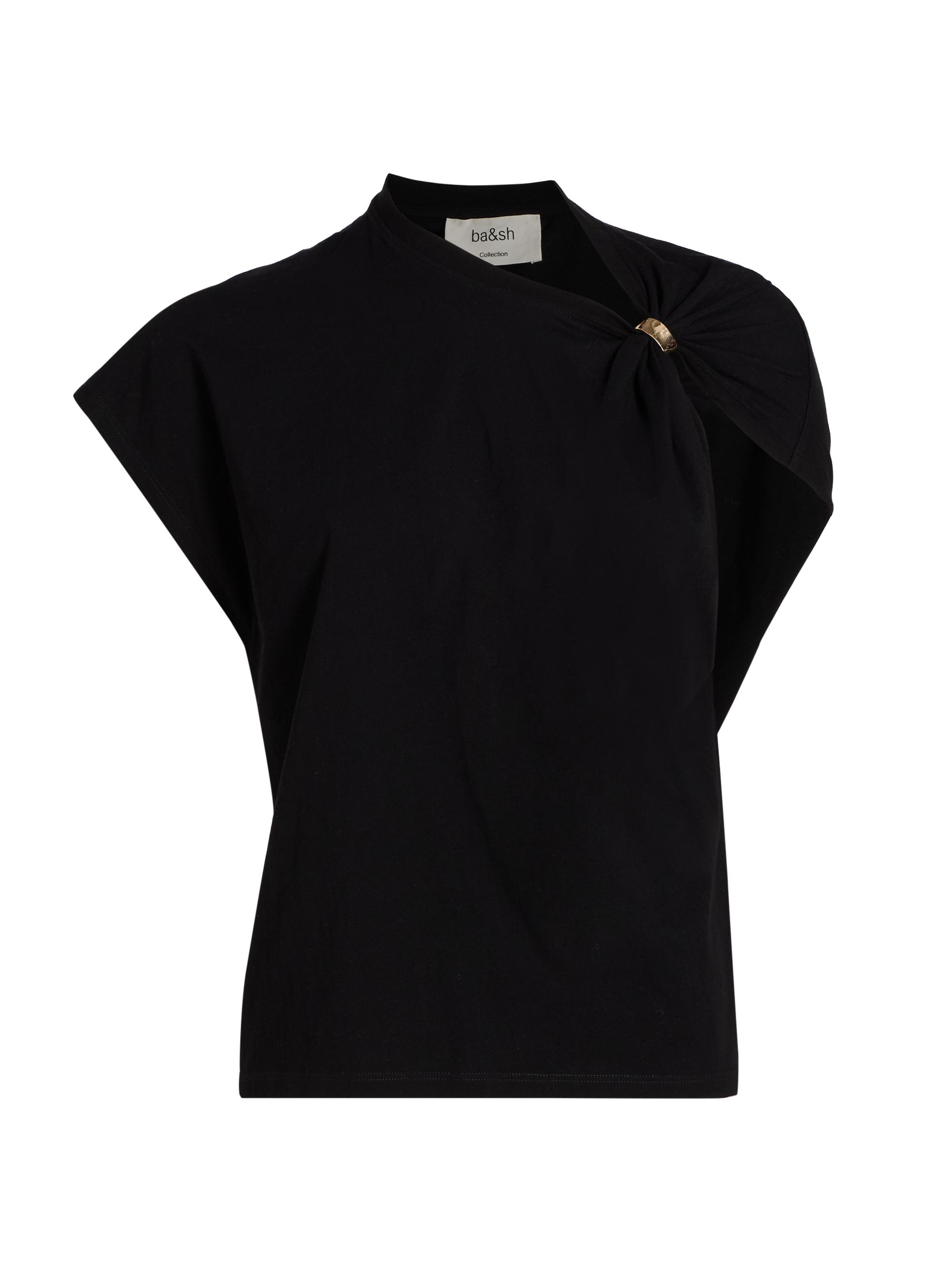 ba & sh Women's Allia Asymmetric Cotton T-Shirt - Ecru