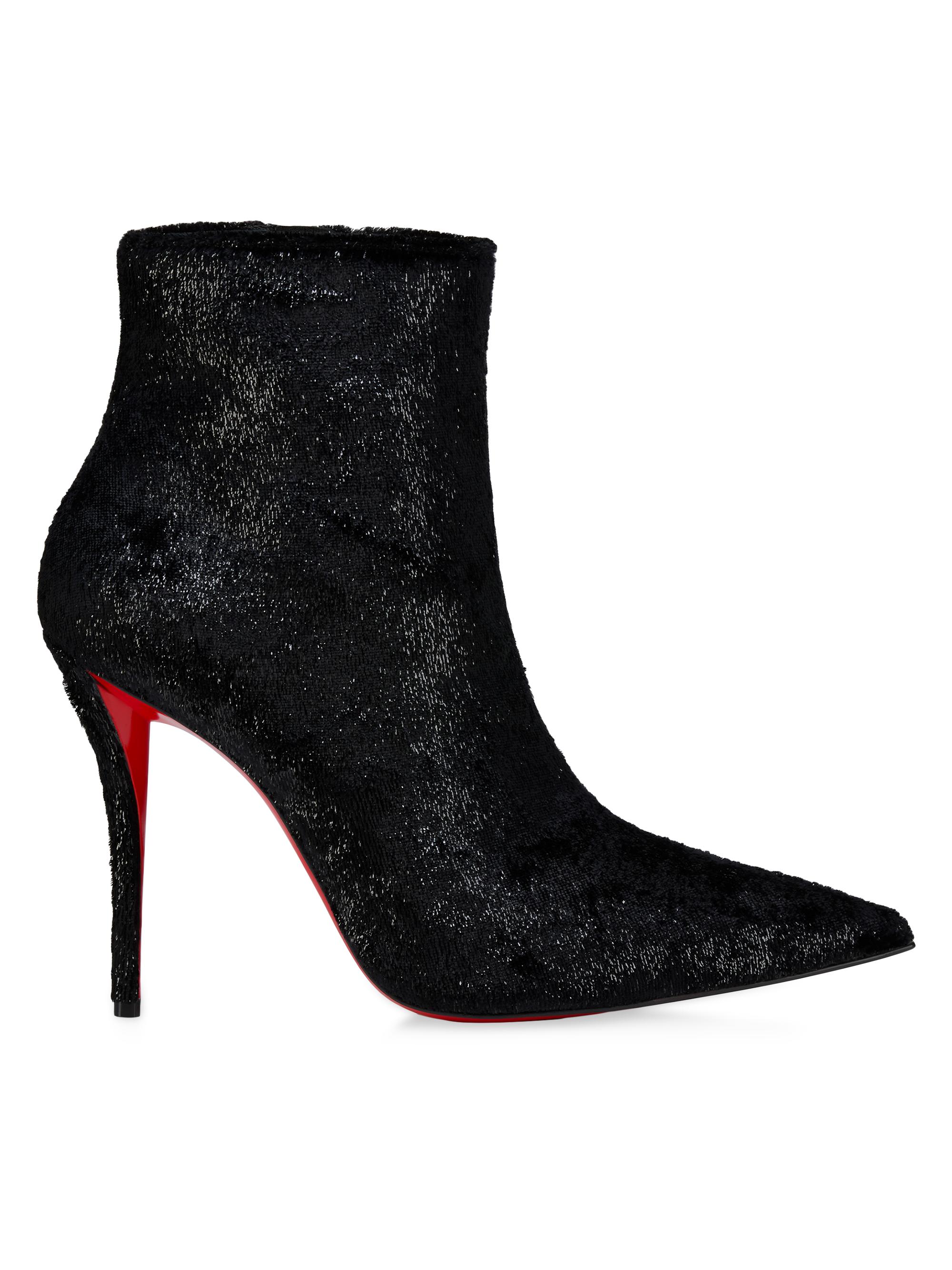 Christian Louboutin ハイヒール グリッター Christian Louboutin Miss Z 80MM Boots | Saks Fifth Avenue