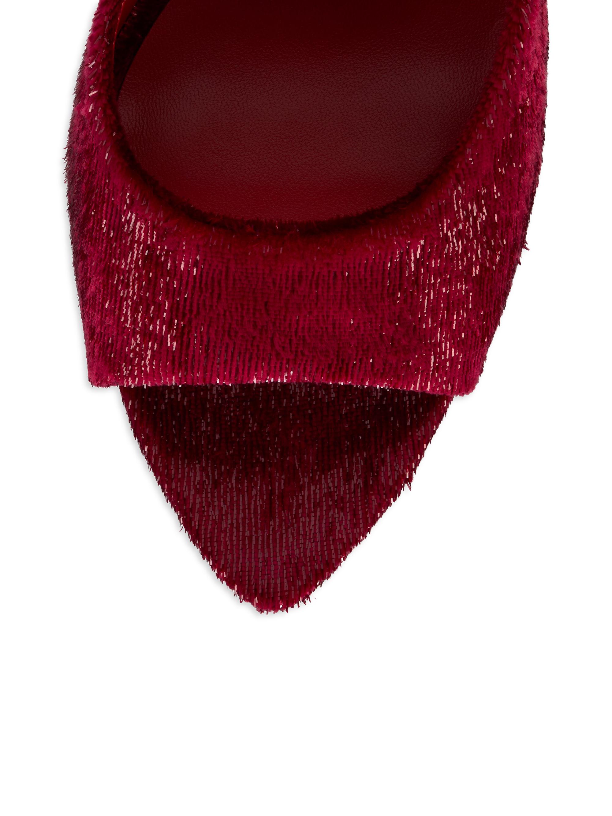 Christian Louboutin Miss Z 100MM Mule Sandals | Saks Fifth Avenue
