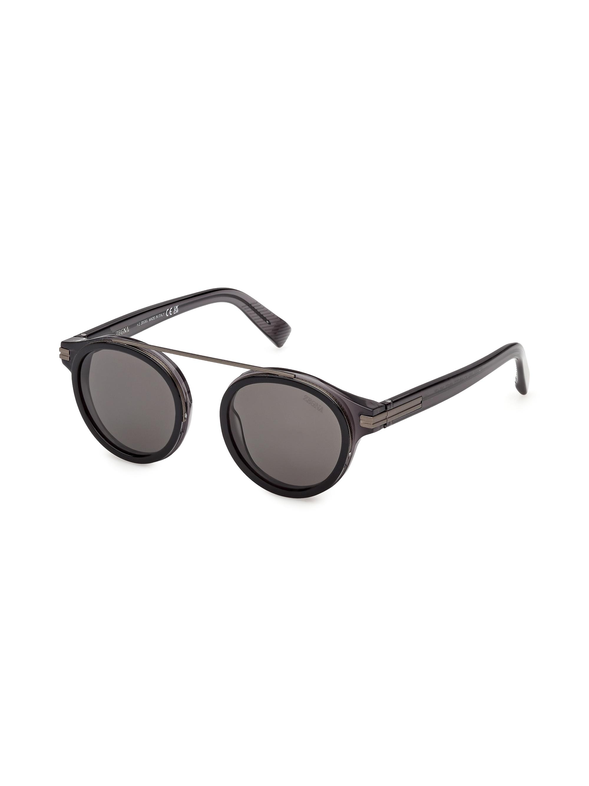 ZEGNA Men's 48MM Aviator Sunglasses - Grey