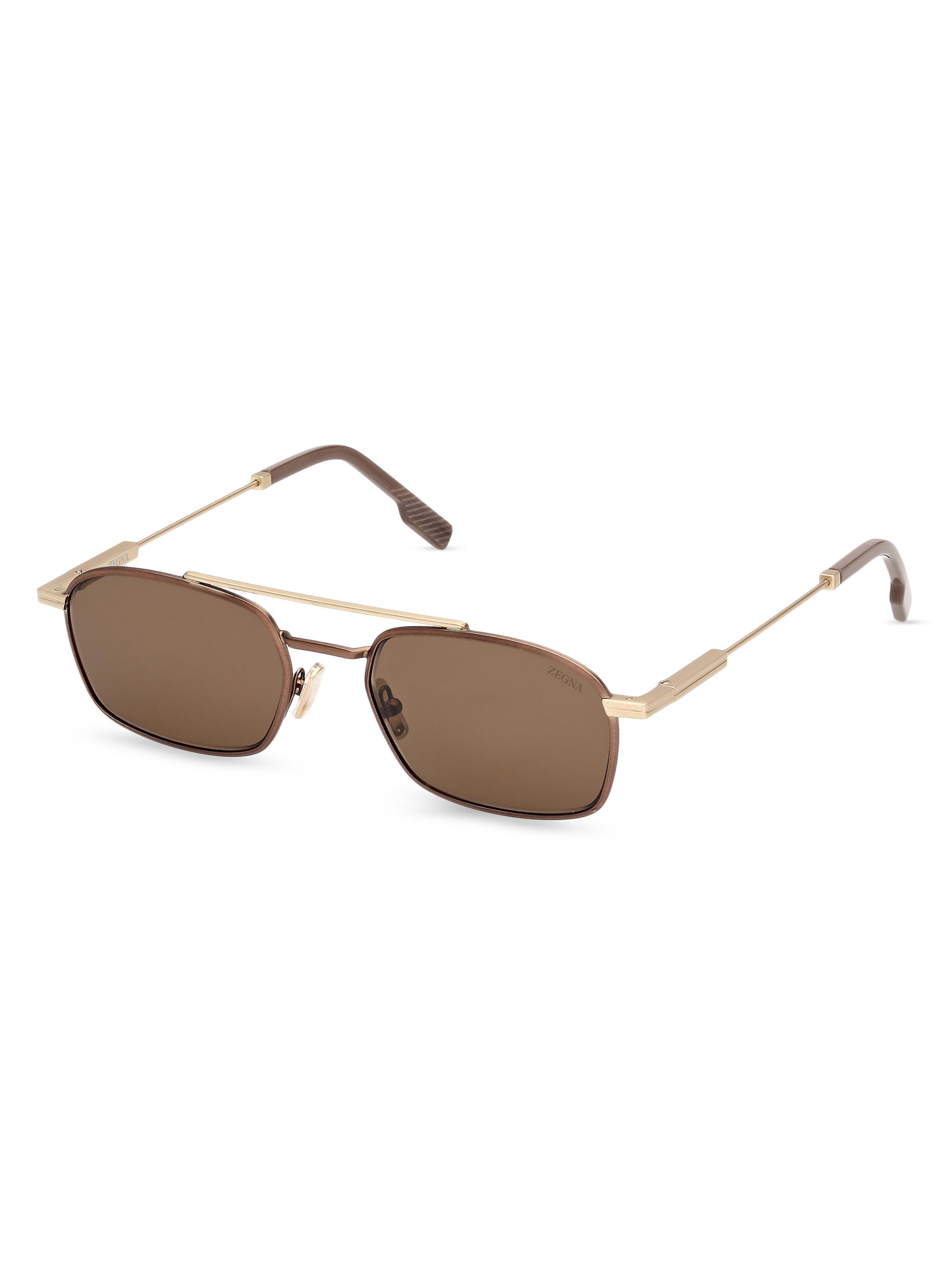 ZEGNA Men's 54MM Aviator Sunglasses - Brown